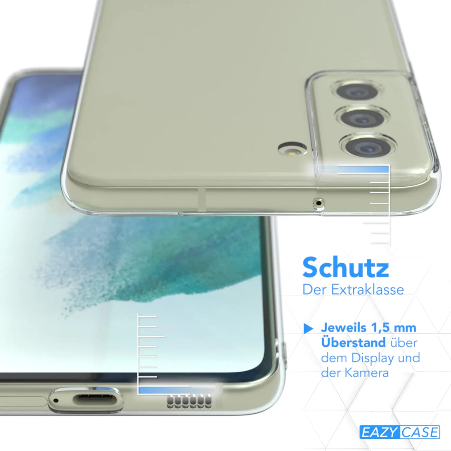EAZY CASE Galaxy S21 FE 5G Silikonhülle transparent ultradünn