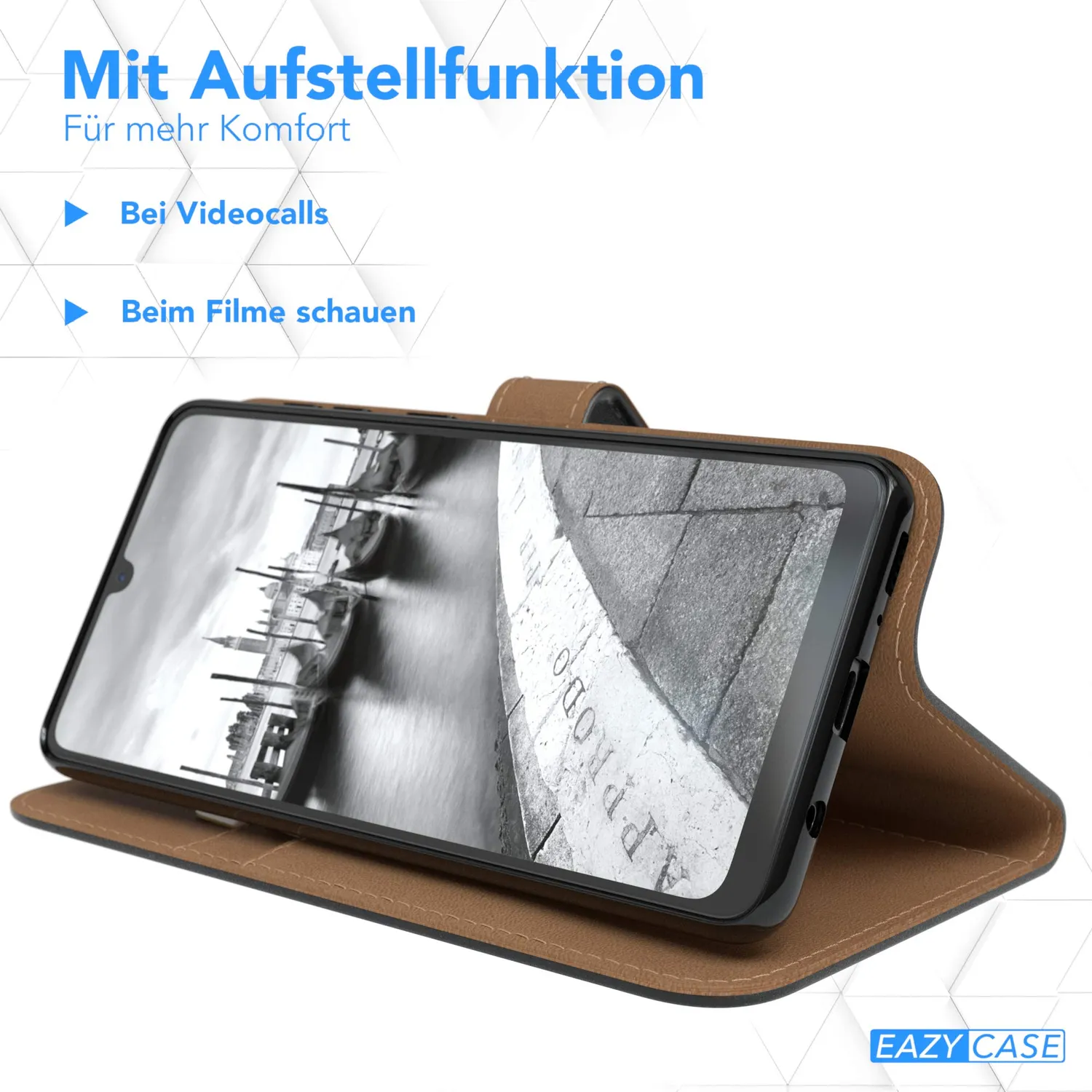 EAZY CASE Galaxy A31 Klapphülle Schwarz Book