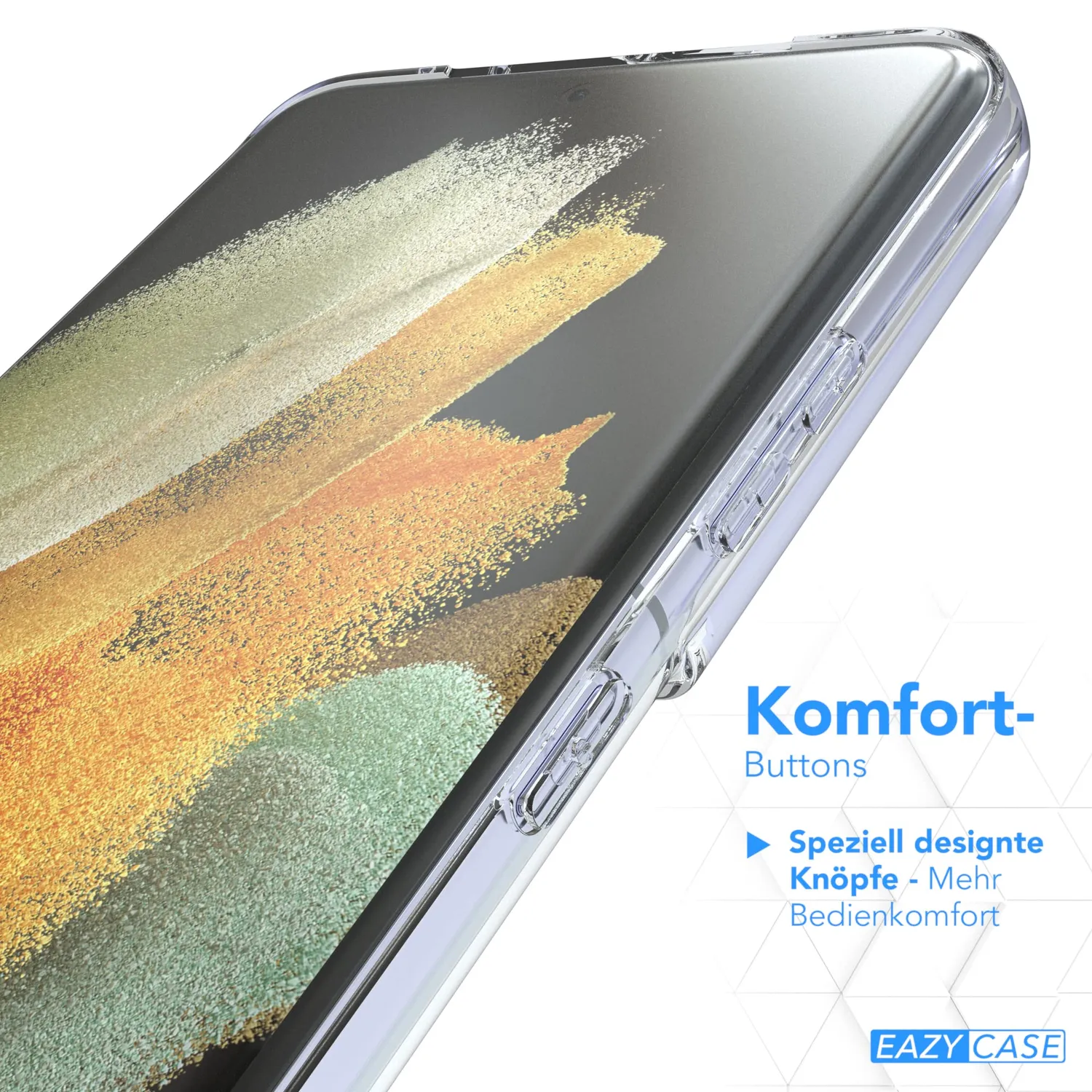 EAZY CASE Silikon Hülle Galaxy S21 Ultra Transparent