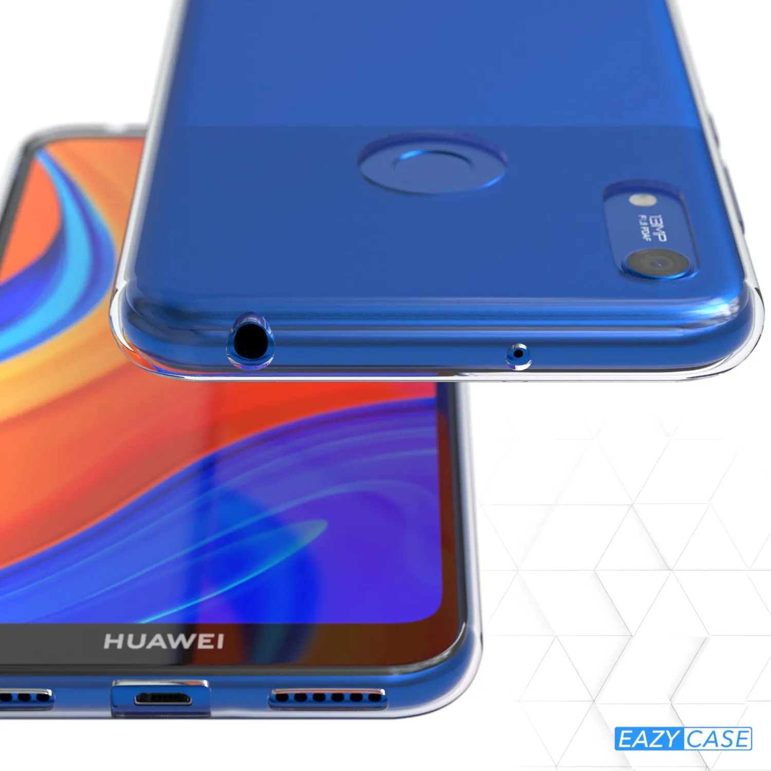 EAZY CASE Huawei Y6s Silikonhülle Clear transparent 0,8mm