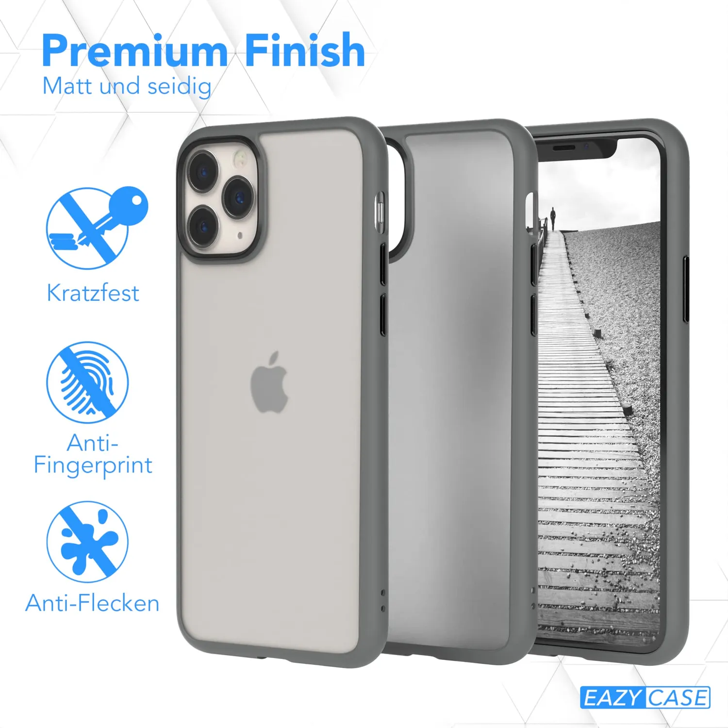 EAZY CASE Ultra Schutz Hülle iPhone 11 Pro Anthrazit