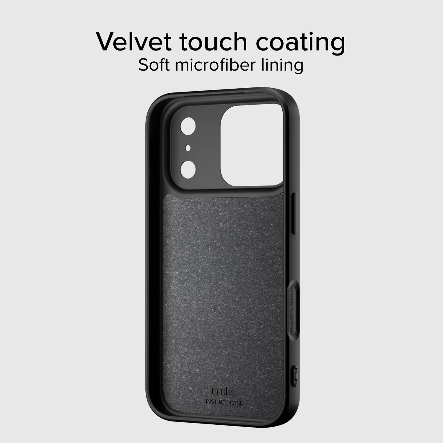 SBS Instinct iPhone 17 Pro Handyhülle schwarz Mikrofaser