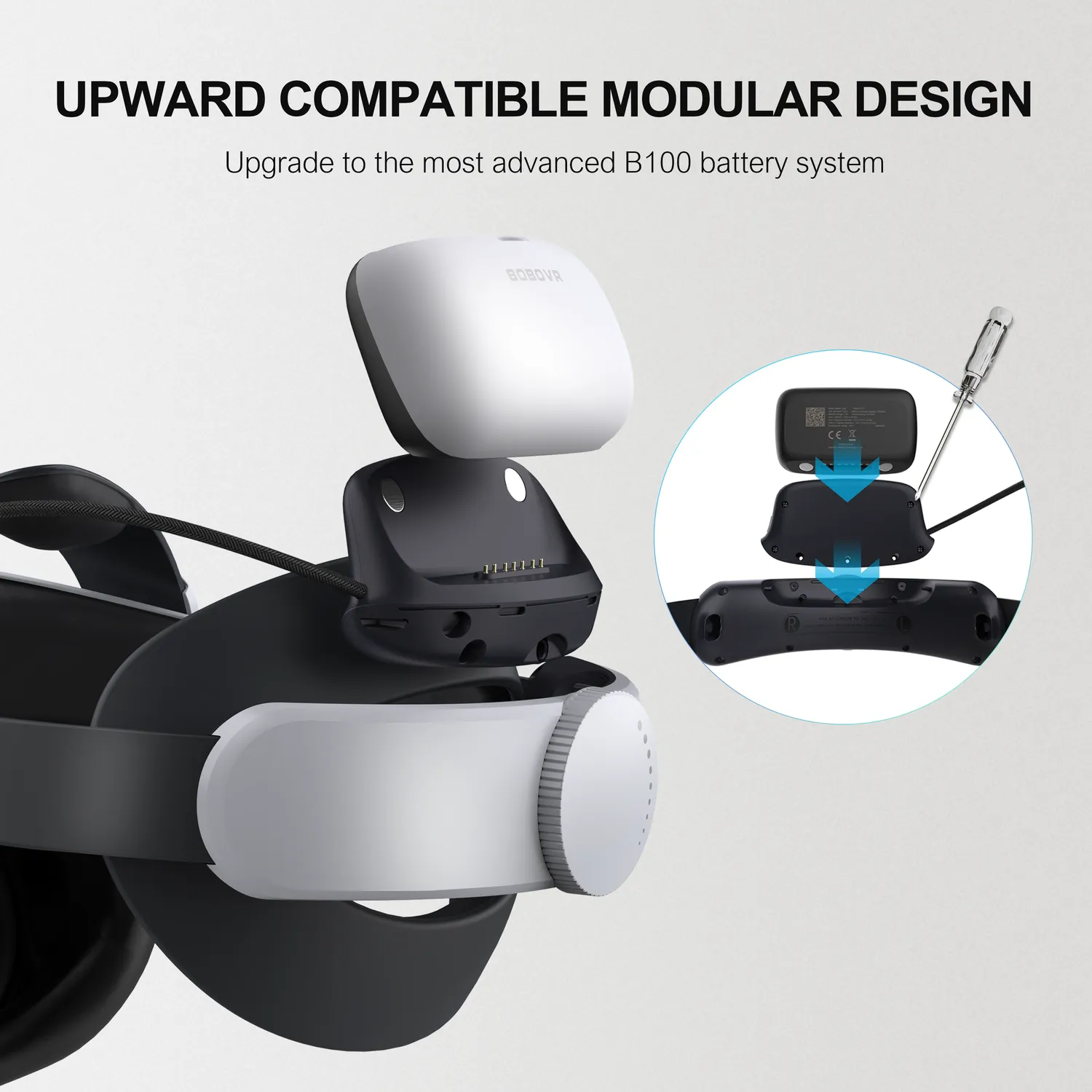 BOBOVR B100U Akku-Upgrade-Kit für M1/M2/M3 10000mAh