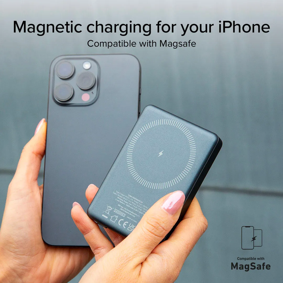 SBS Powerbank 10000 mAh magnetisch kabellos