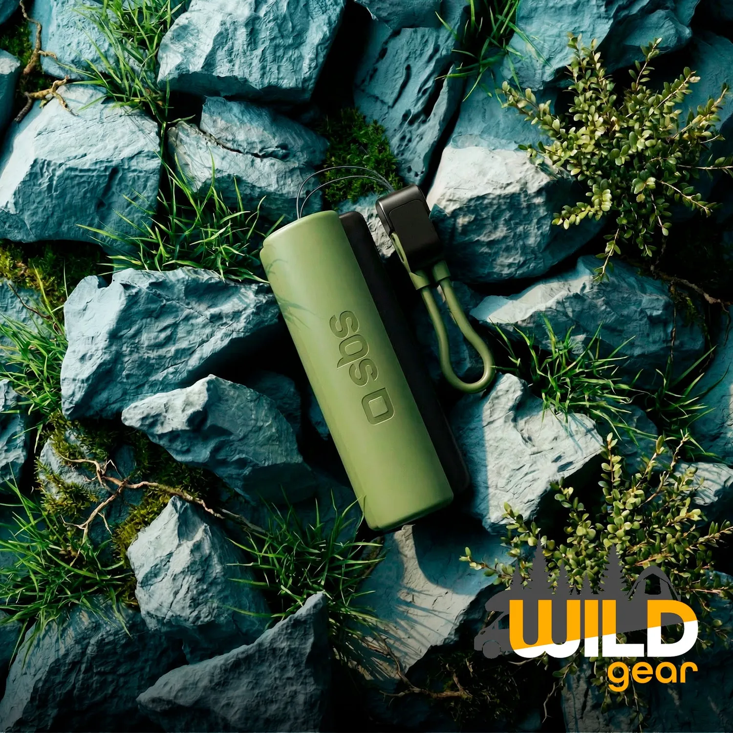 SBS Wild Gear Powerbank 5000mAh Outdoor LED USB-C 10W