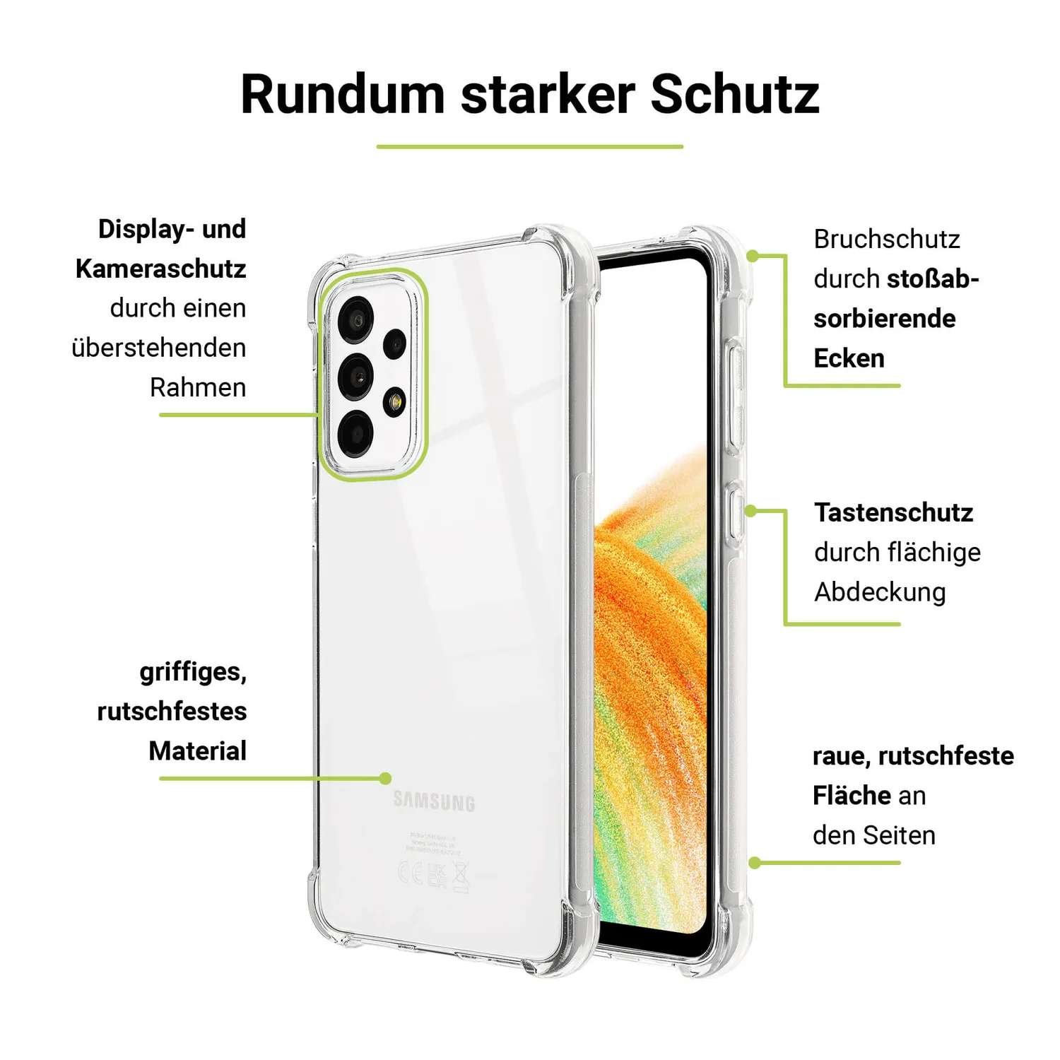 Artwizz Protection Clear Case Samsung Galaxy Handyhülle transparent