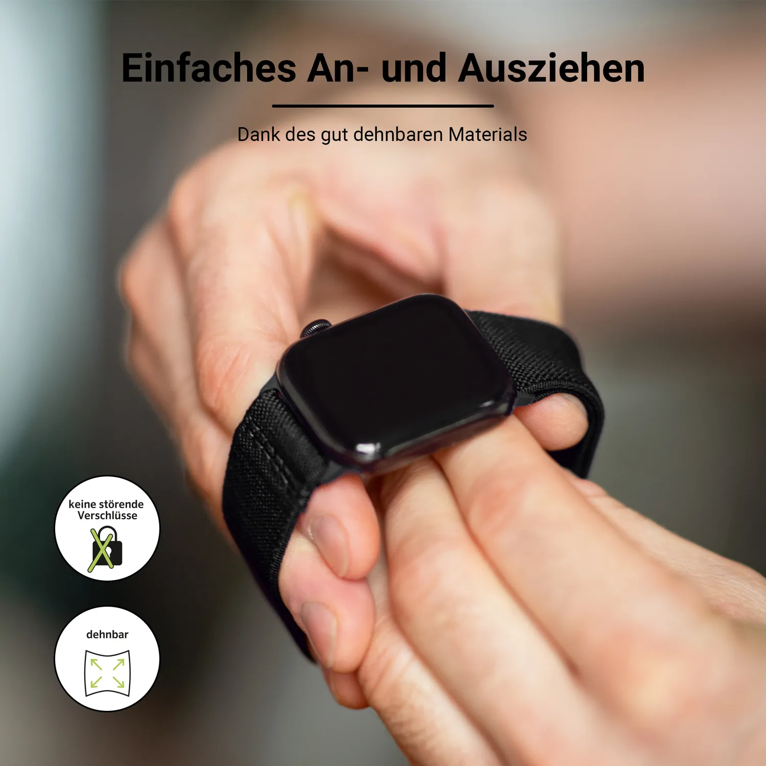 Artwizz WatchBand Flex Apple Watch Armband Textil Solo