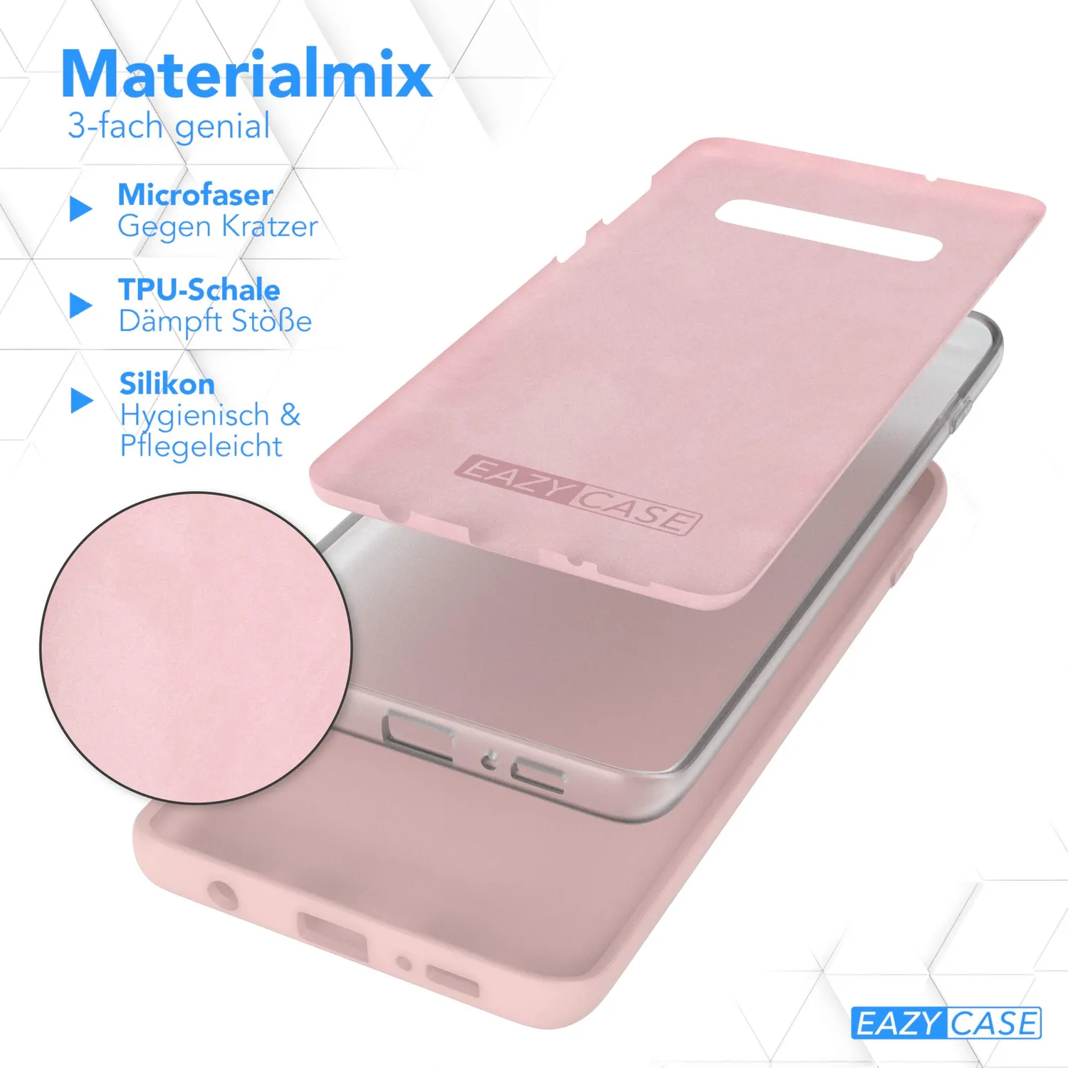 EAZY CASE Galaxy S10 Plus Silikonhülle altrosa dünn