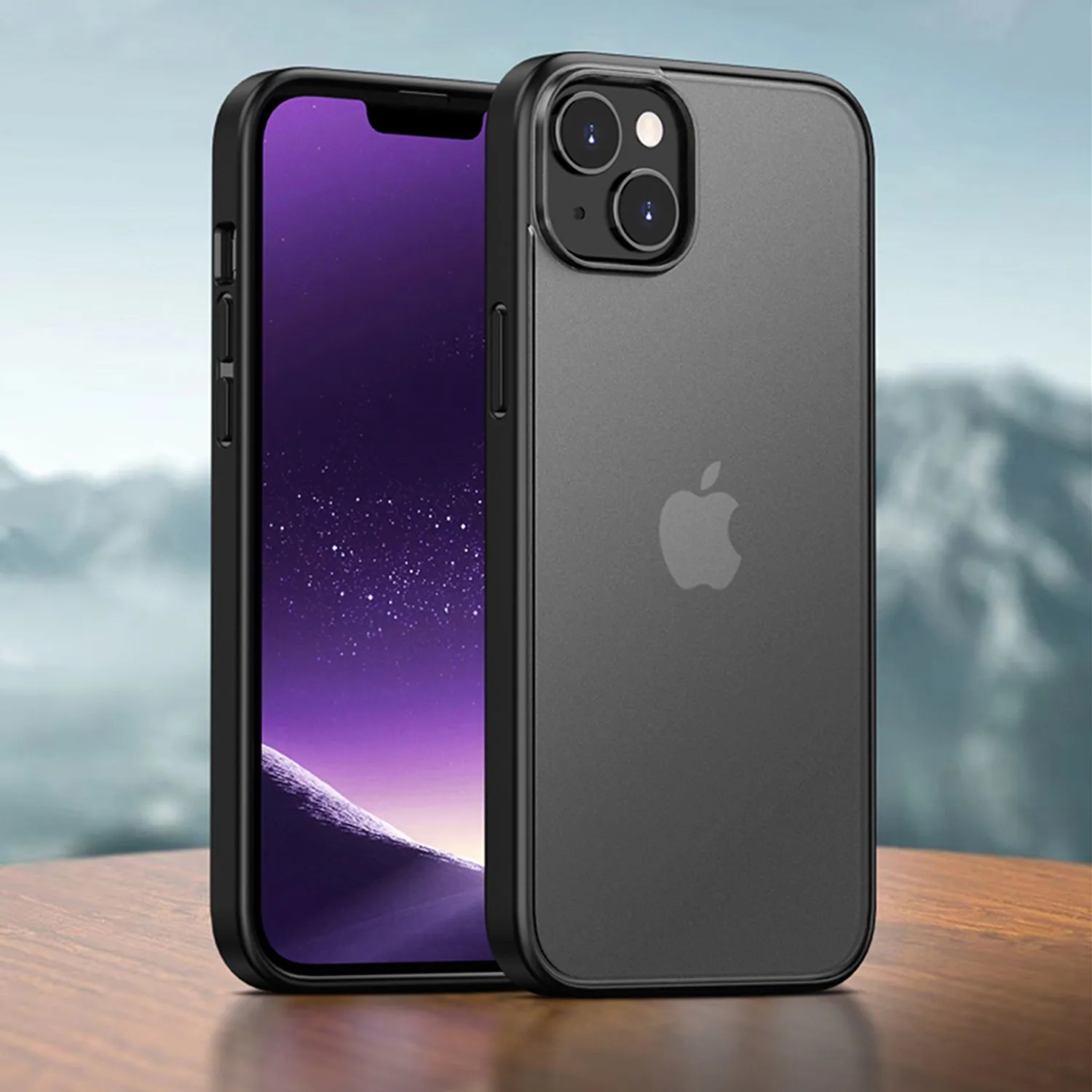 arktis Sector Slim iPhone 14 Plus Hülle Full Black matt