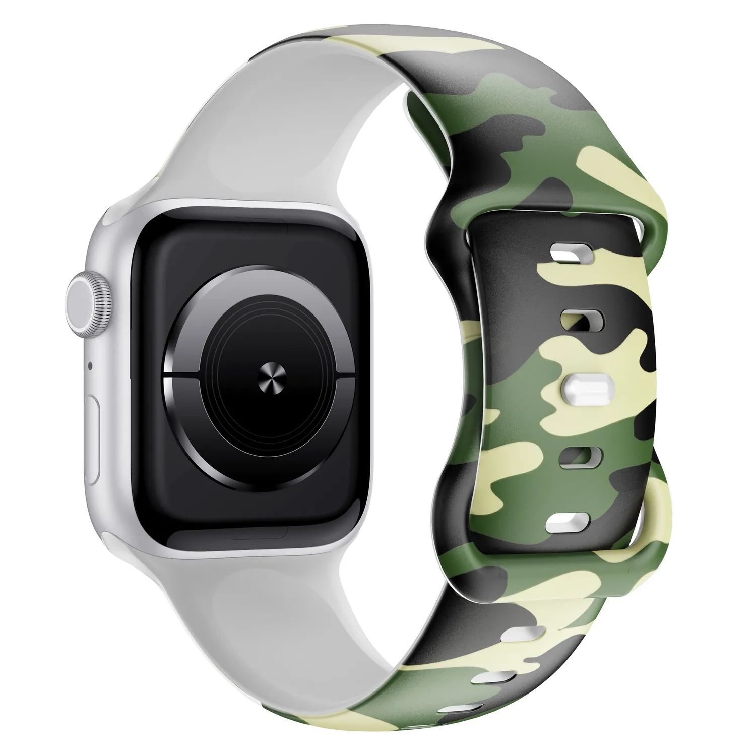 arktisband Camouflage Apple Watch Armband 49 mm Silikon