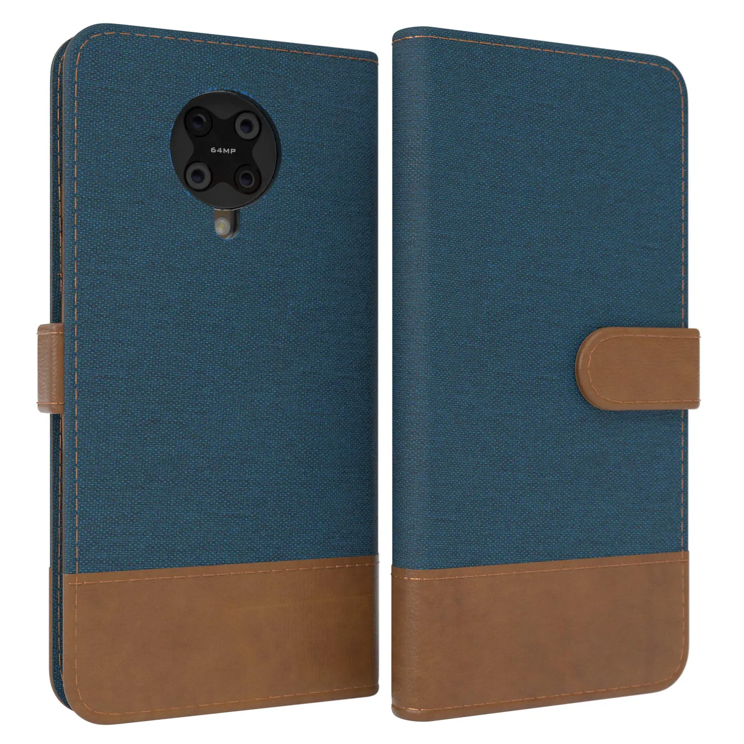 EAZY CASE Poco F2 Pro Klapphülle Schwarz Book