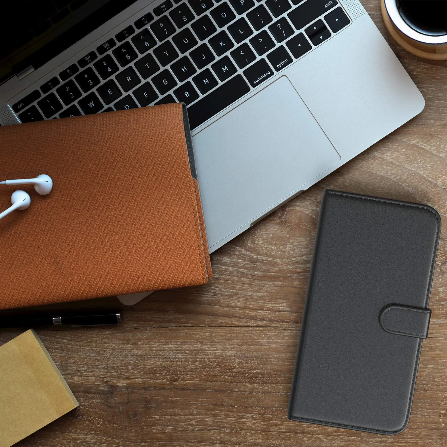 EAZY CASE Galaxy A51 Klapphülle Schwarz Bookstyle
