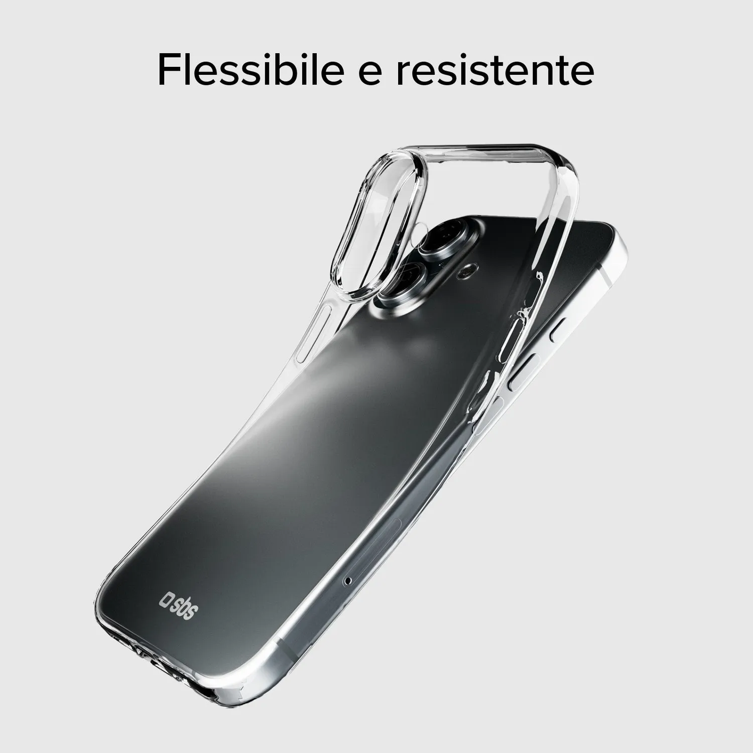 SBS Skinny Handyhülle iPhone 16 Transparent dünn