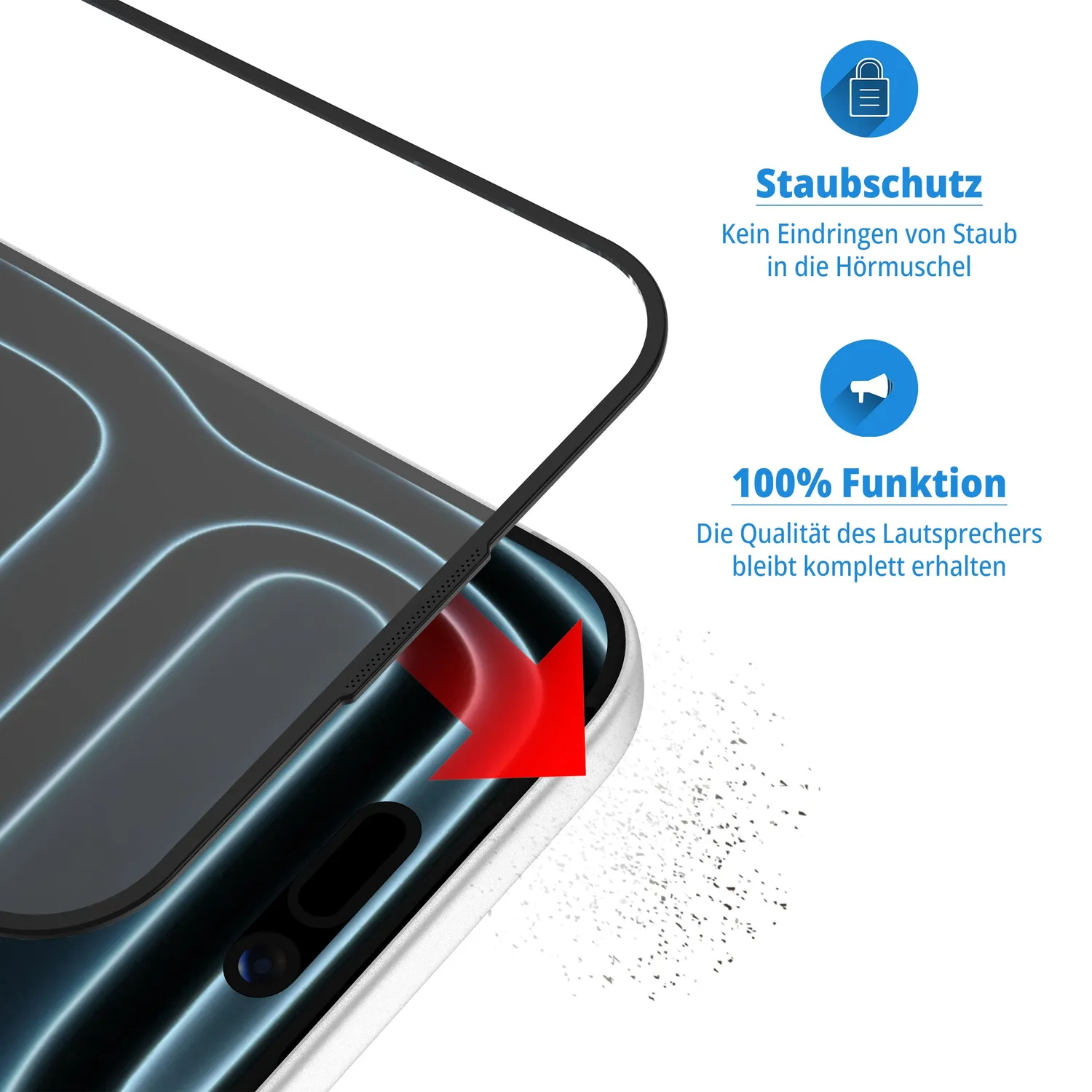 arktis DELUXE iPhone Panzerglas kristallklar 2 Stück