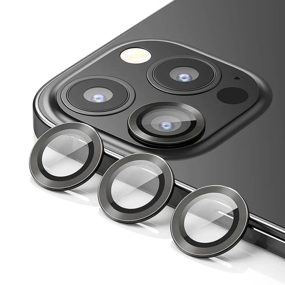arktis iPhone 13 Pro Lens Protector Schwarz 3er