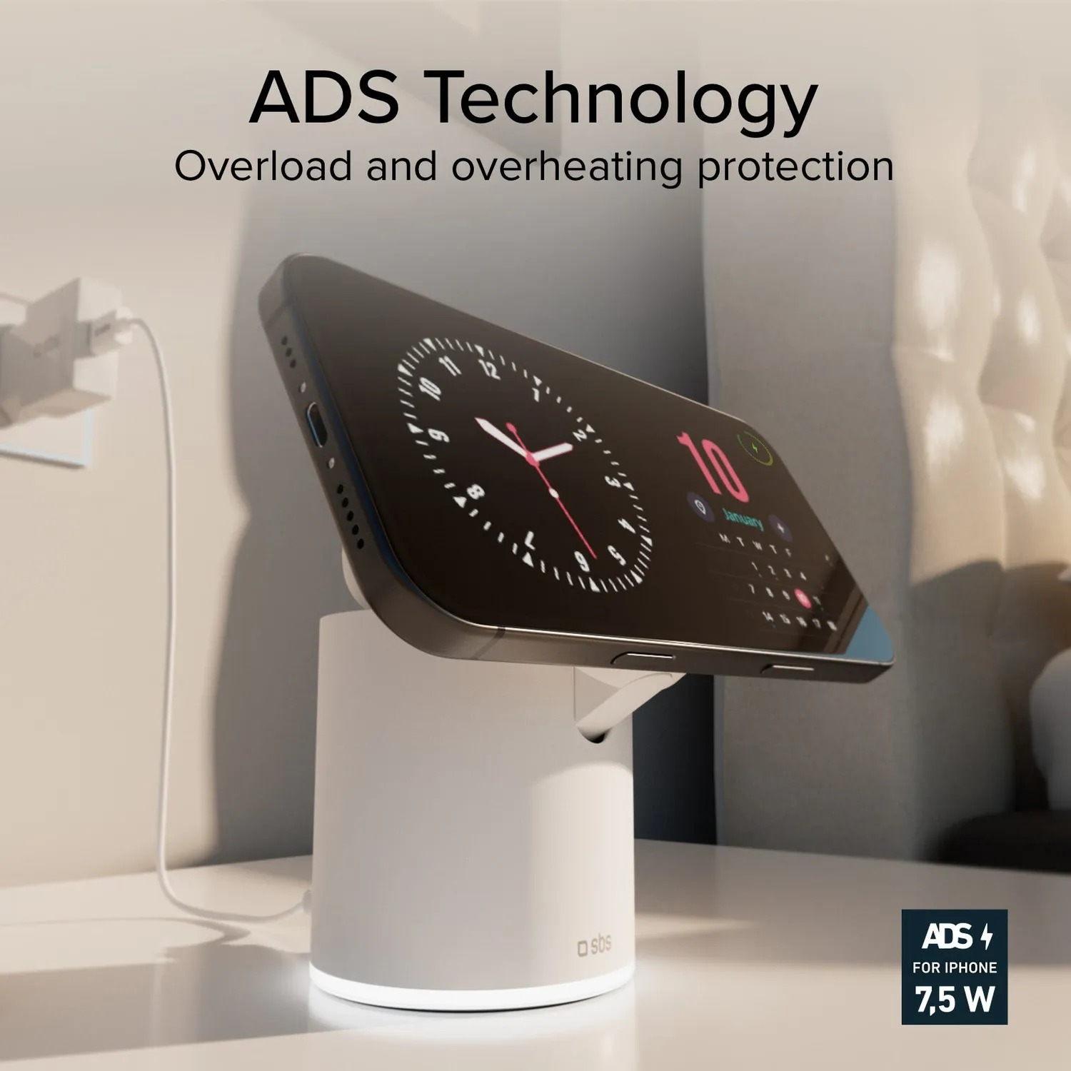SBS Magnetic Power Dock 2in1 Ladestation 15W