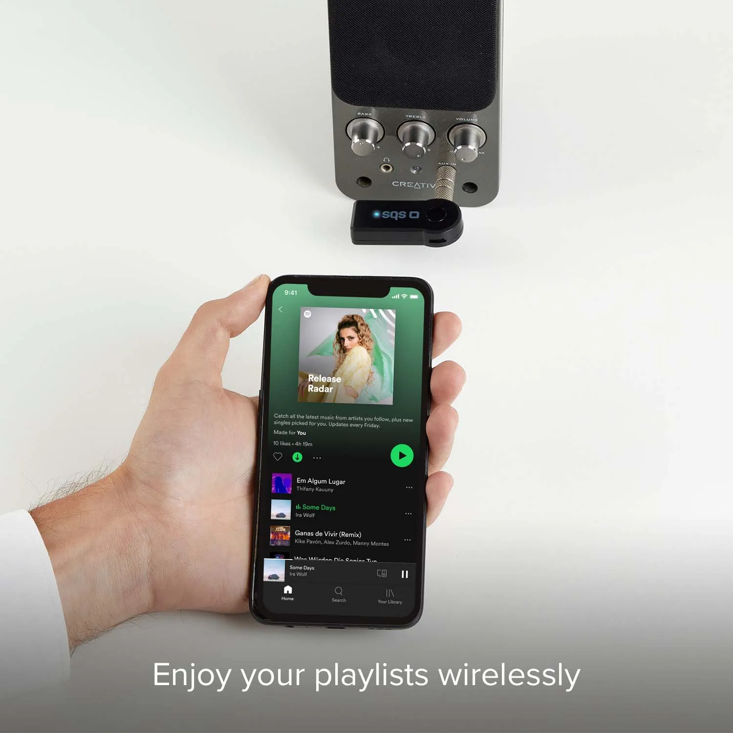 SBS Wireless Bluetooth Empfänger 3,5mm 10m