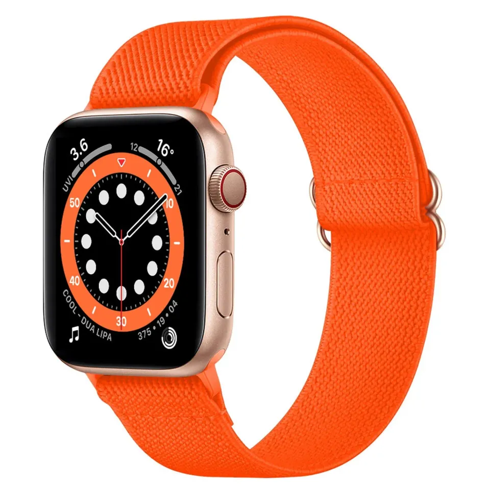 arktisband Nylon Loop Apple Watch Armband Schwarz 44mm