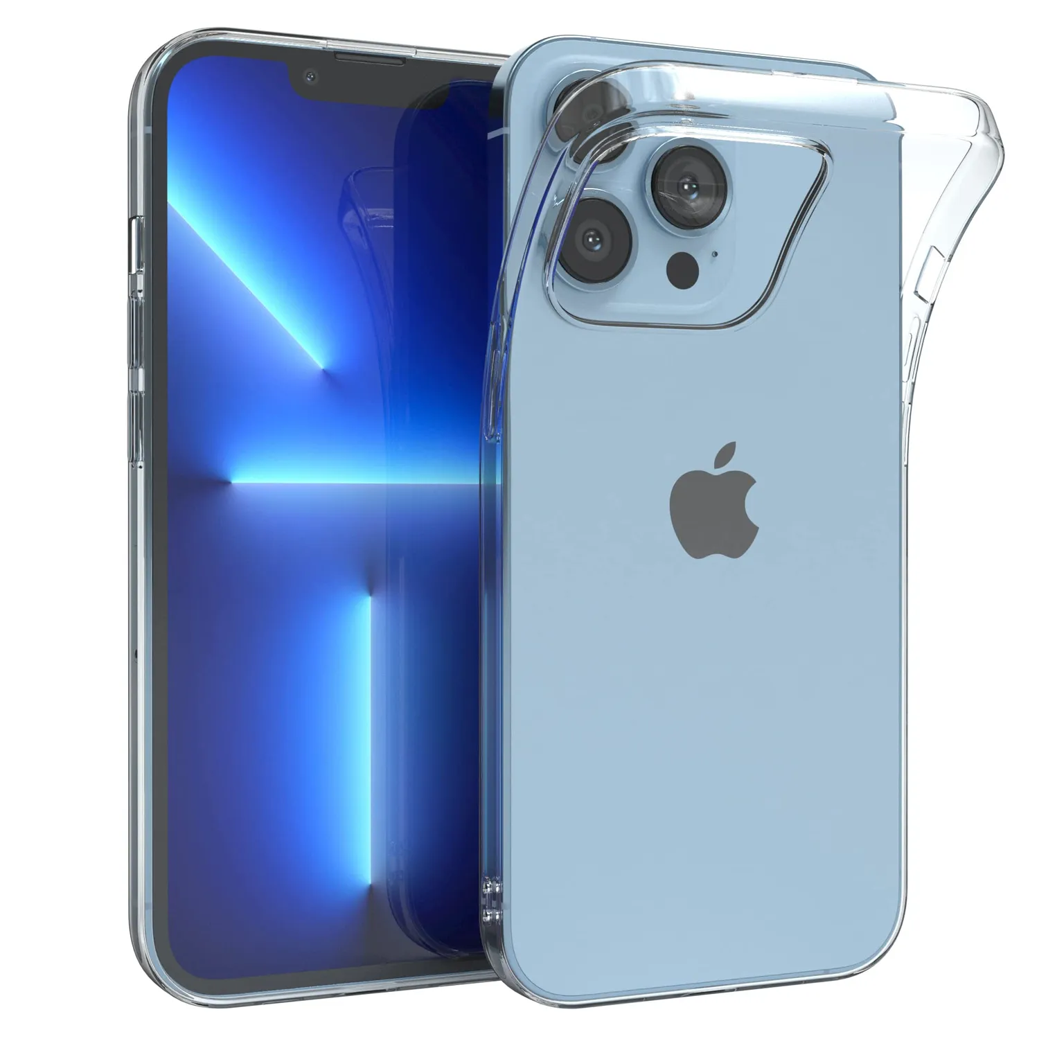 EAZY CASE iPhone 13 Pro Klapphülle Book Schwarz Leder