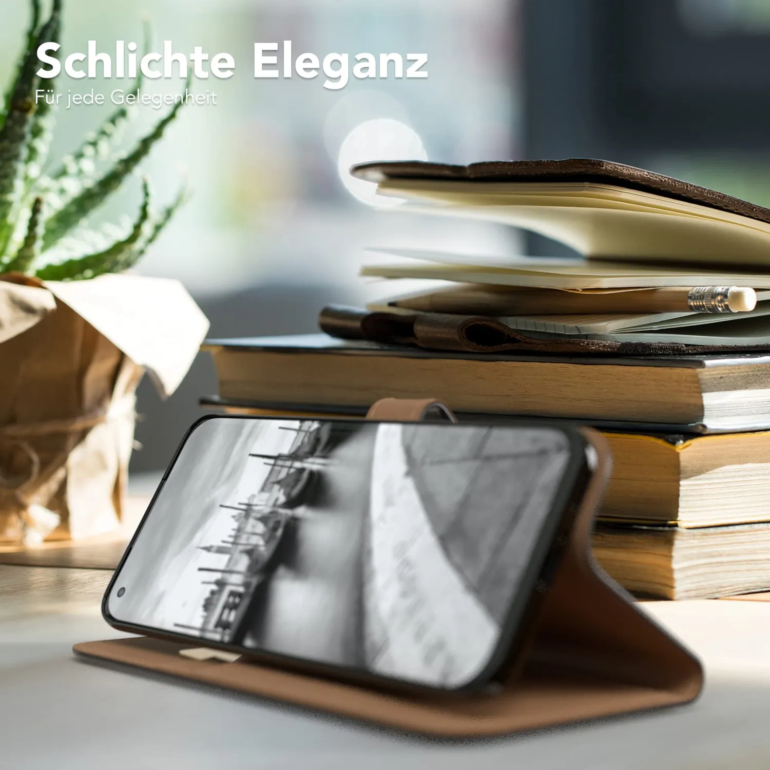 EAZY CASE Xiaomi Mi 11 Klapphülle Book Schwarz Kunstleder