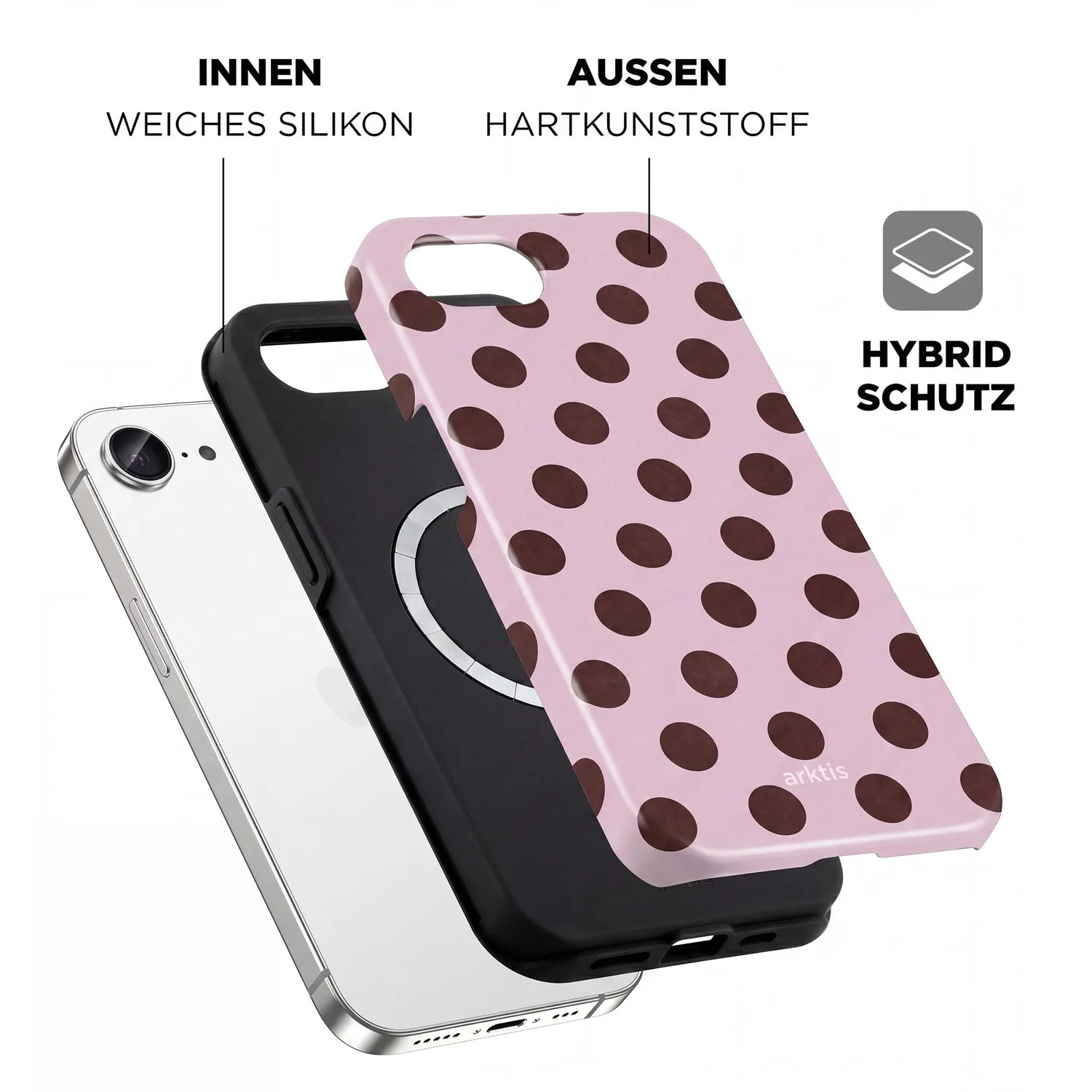 arktis iPhone 17e Sweetie Hülle MagSafe Print
