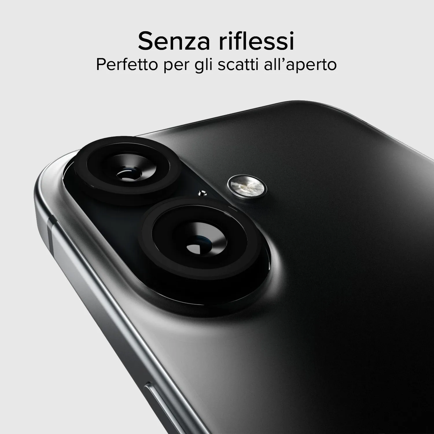 SBS Kameraschutz iPhone 16 Schwarz 9H Glas