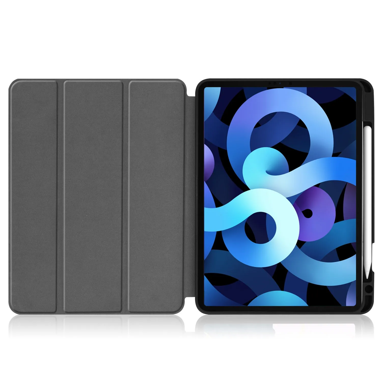 arktis PREMIUM SmartCase iPad Air 10,9 Hülle Schwarz mit Pencil-Fach