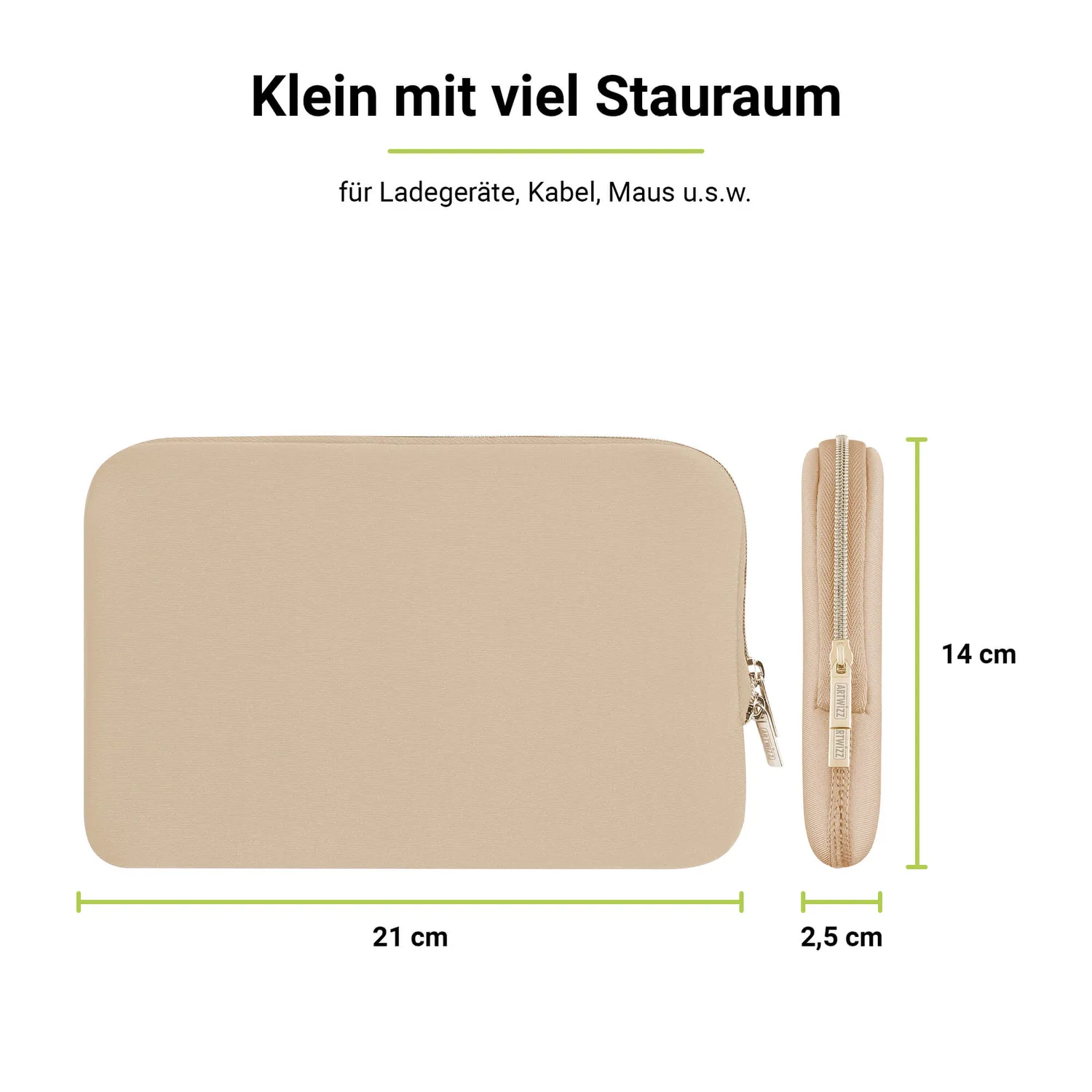 Artwizz Cable Sleeve Kabeltasche mit Reissverschluss