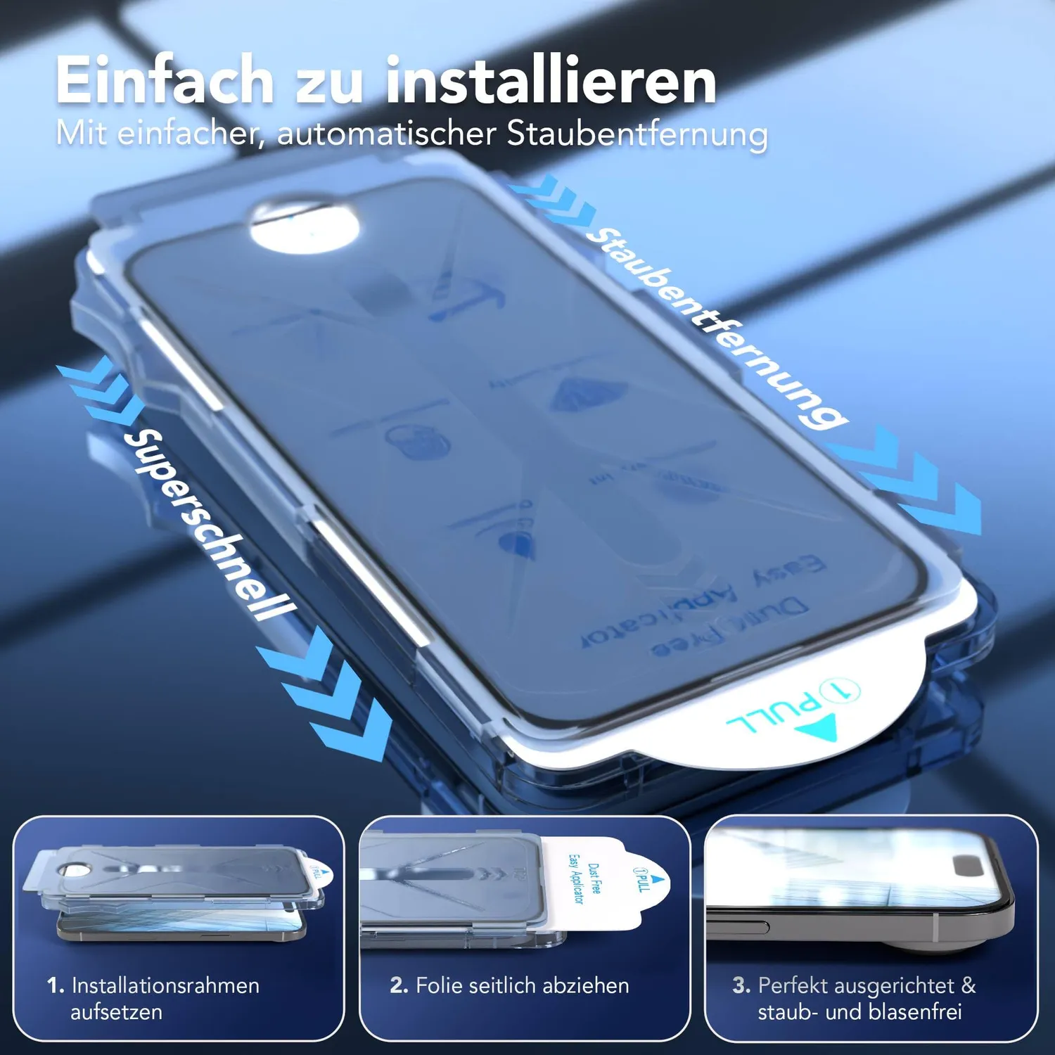 EAZY CASE iPhone Air Display-Schutzglas 2x 9H klar