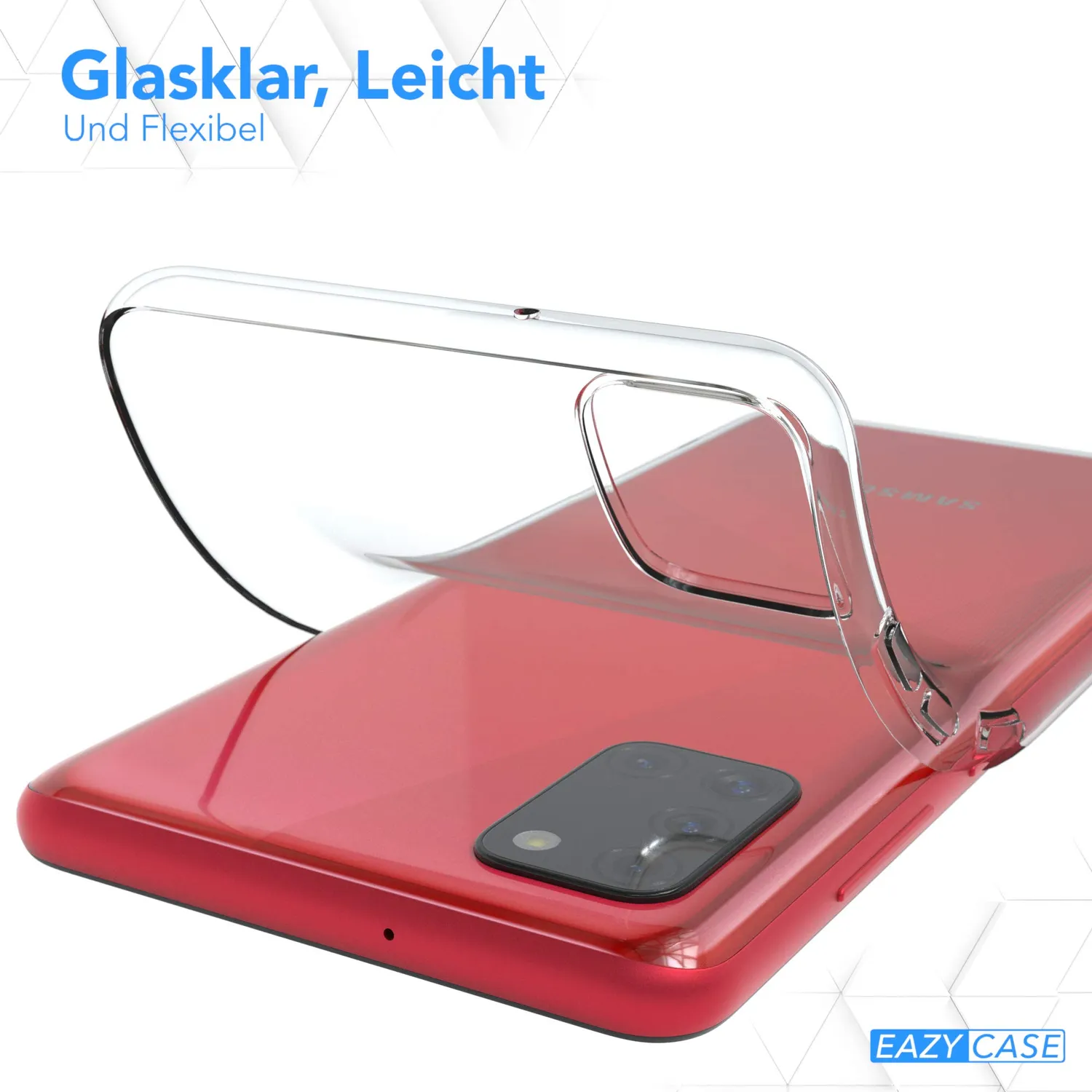 EAZY CASE Samsung Galaxy A31 Silikonhülle transparent 0,8mm dünn