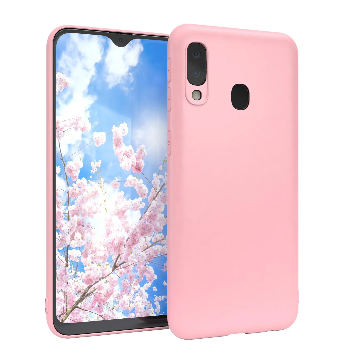 EAZY CASE Galaxy A20e Klapphülle Schwarz mit Kartenfach