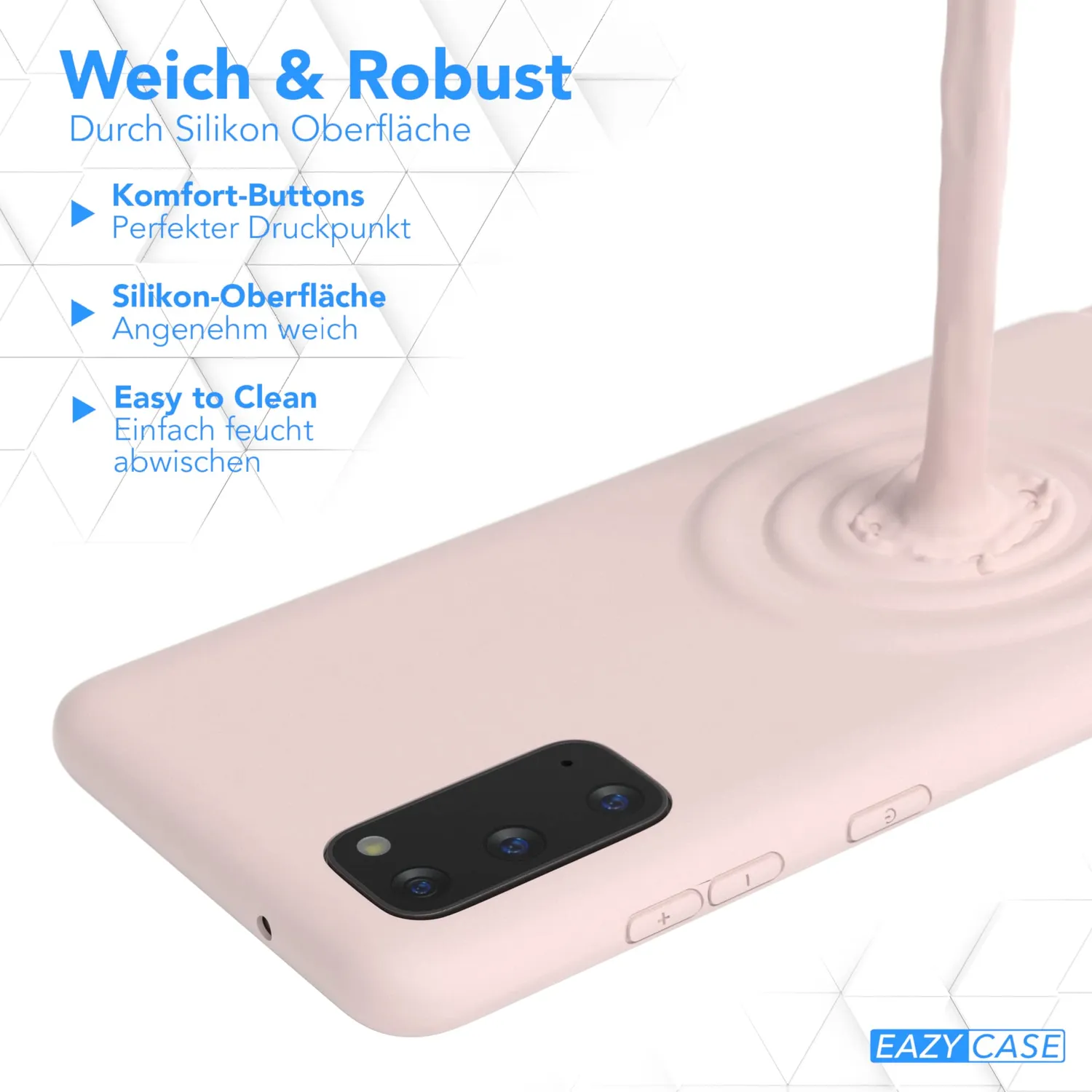 EAZY CASE Galaxy S20 Handykette Alt Rosa Silikon
