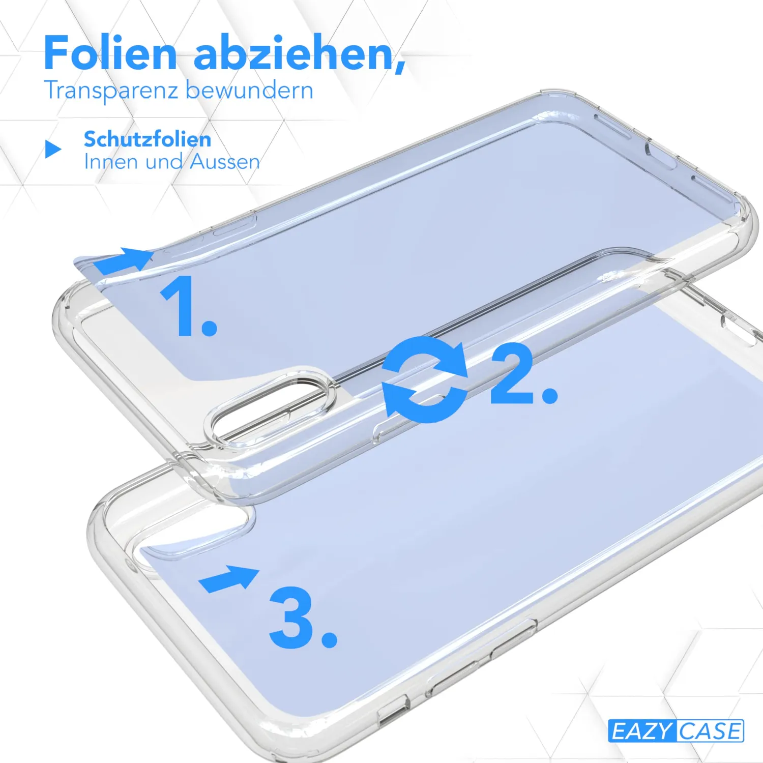 EAZY CASE iPhone XS Max Silikonhülle Transparent Crystal