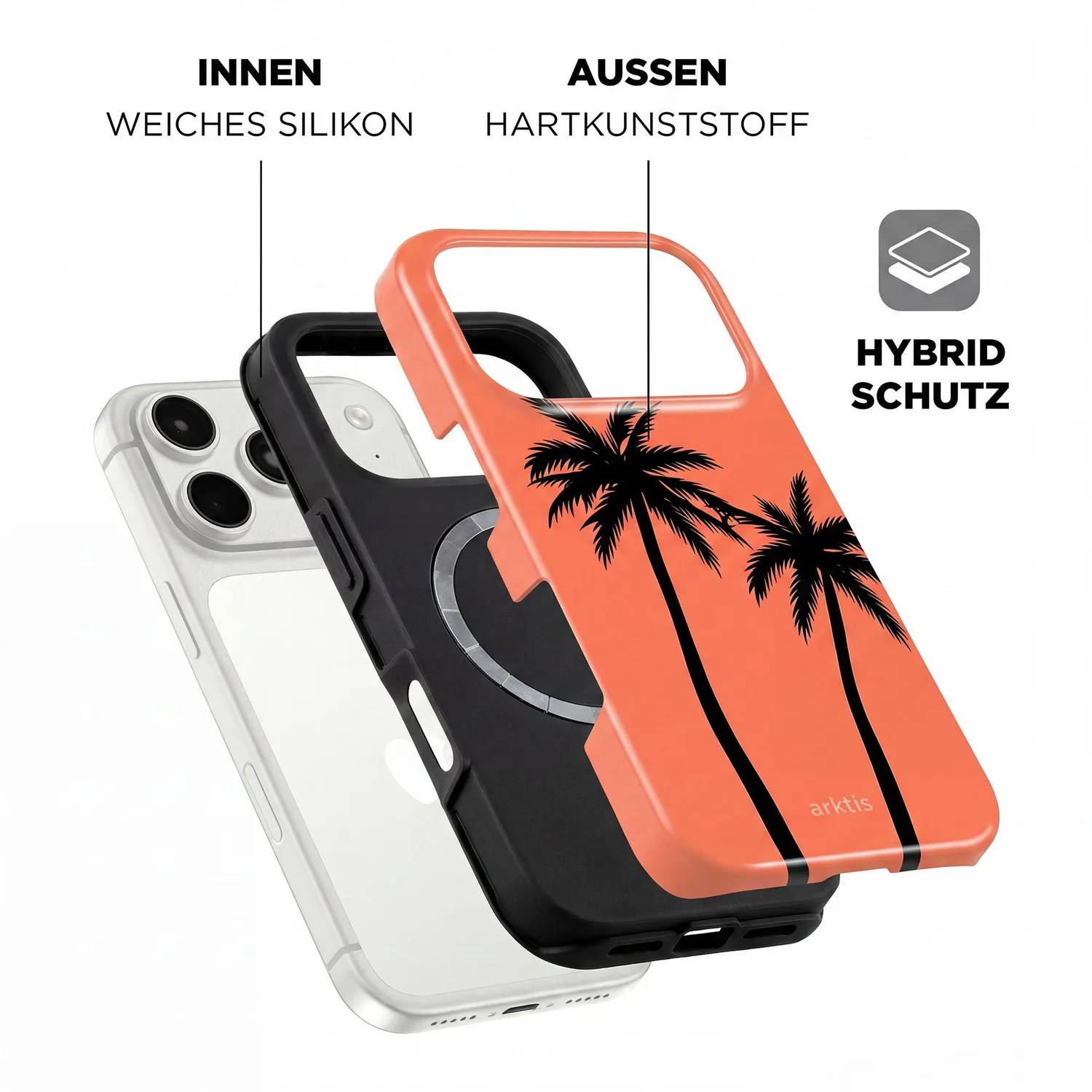 arktis Coral Coast iPhone 18 Pro Max Hülle MagSafe