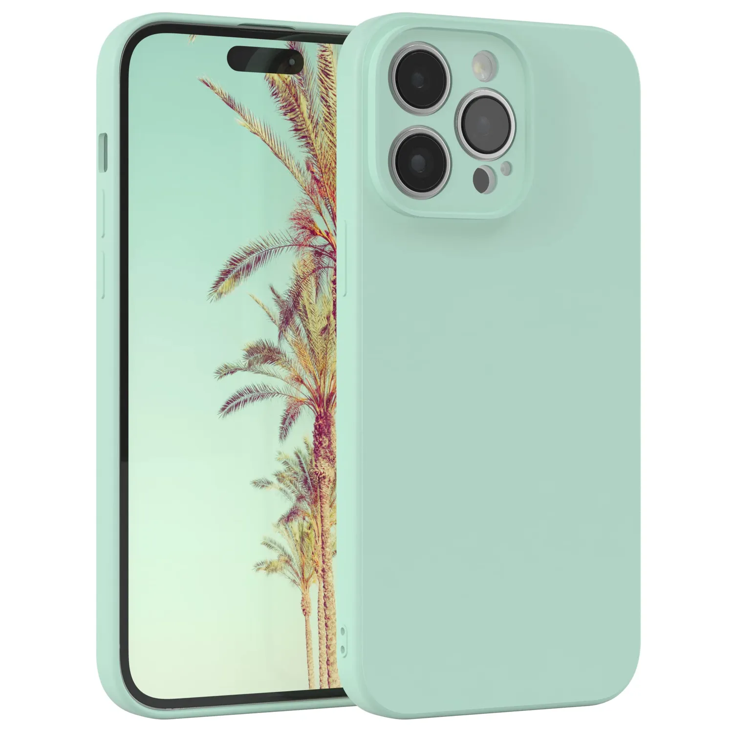 EAZY CASE iPhone 14 Silikonhülle Alt Rosa matt Kameraschutz