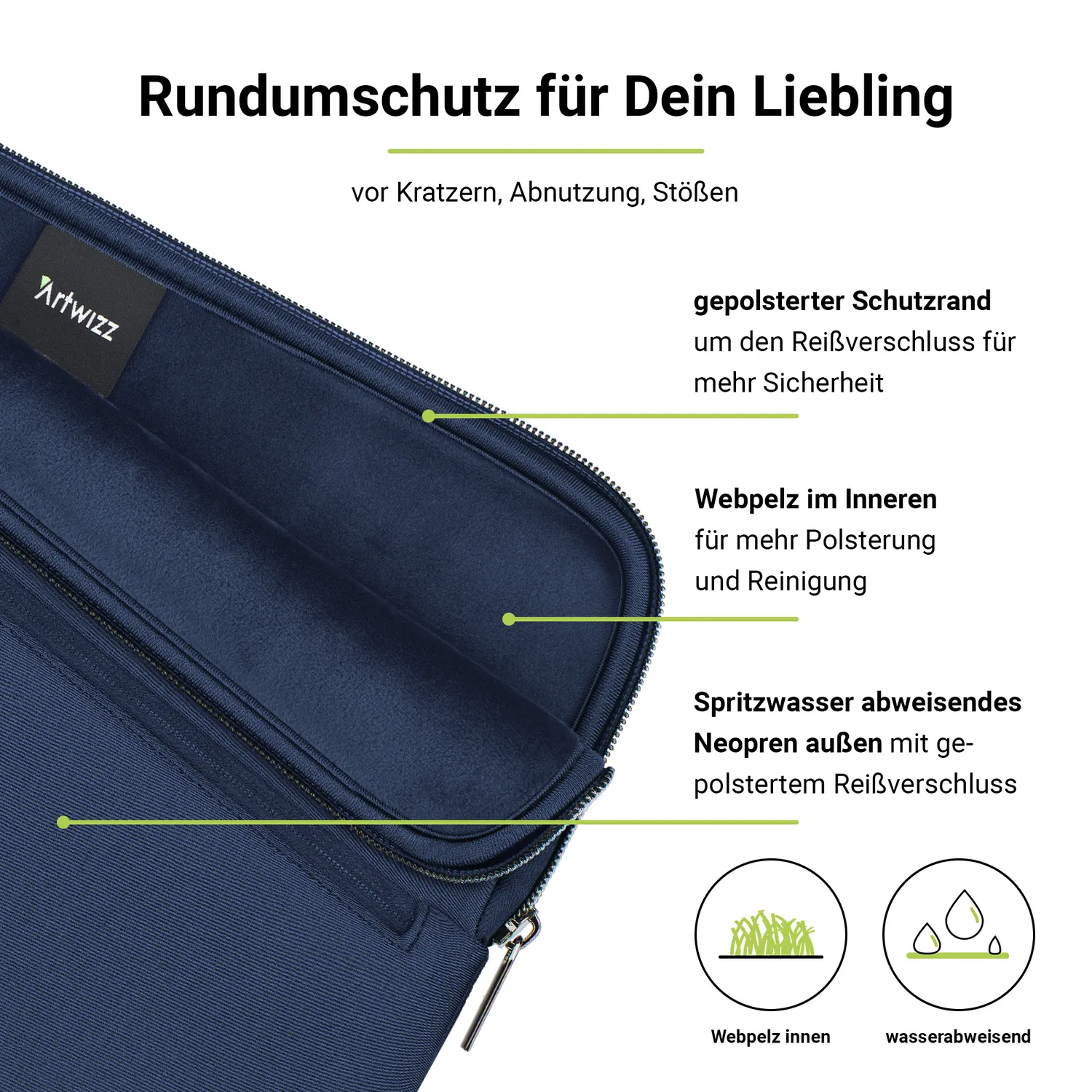 Artwizz Neoprene Sleeve Pro MacBook Air 15 Laptoptasche