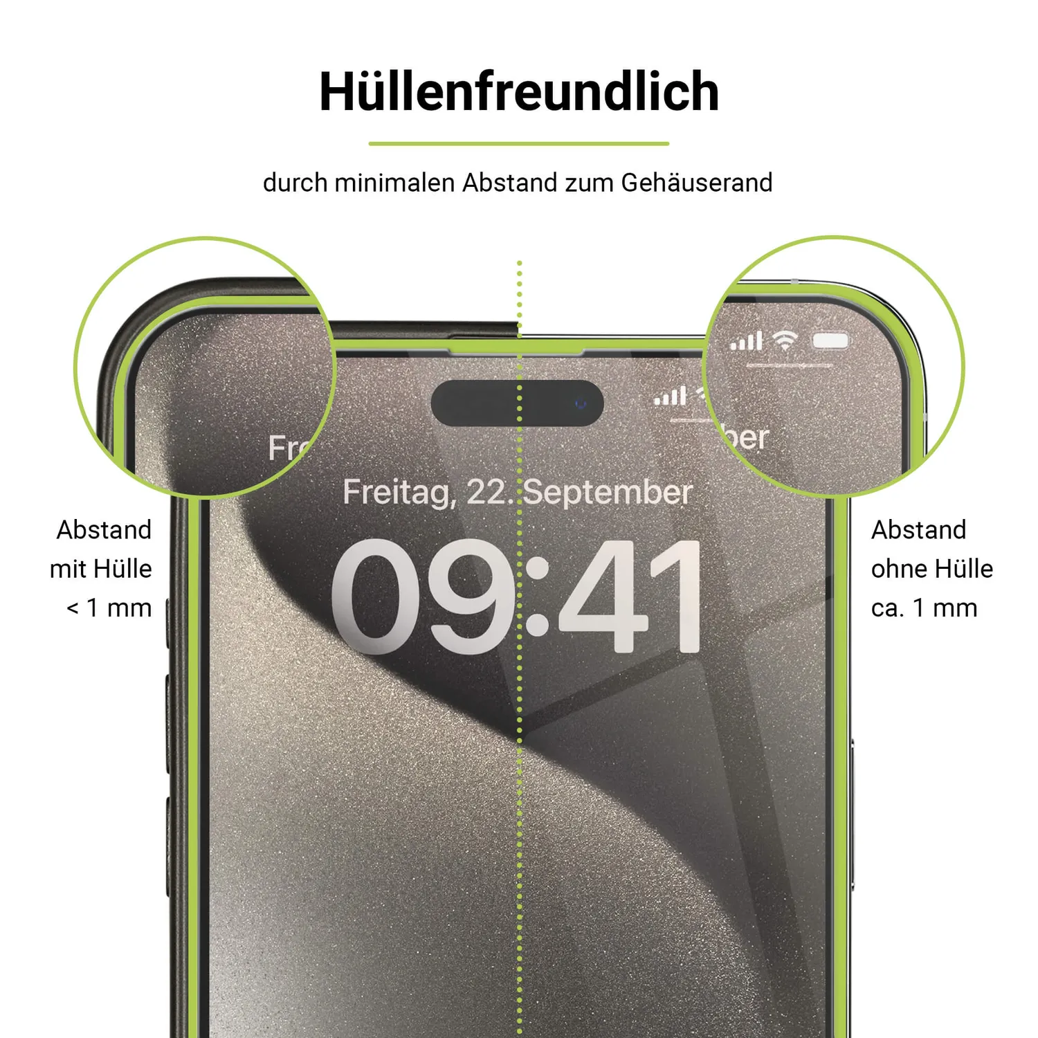 Artwizz SecondDisplay iPhone 16 Pro Panzerglas klar