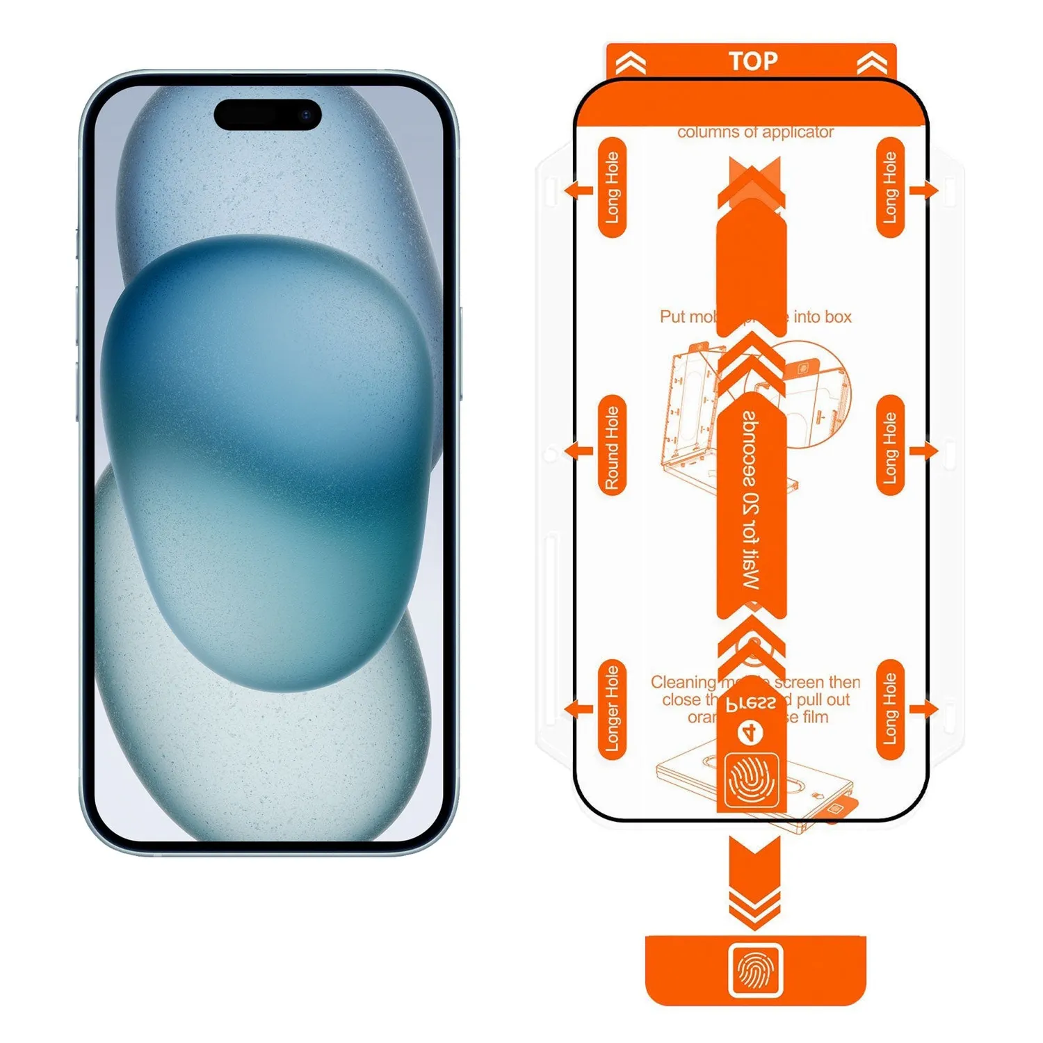 arktis REVOLUTION iPhone 15 Panzerglas 2er Set Box