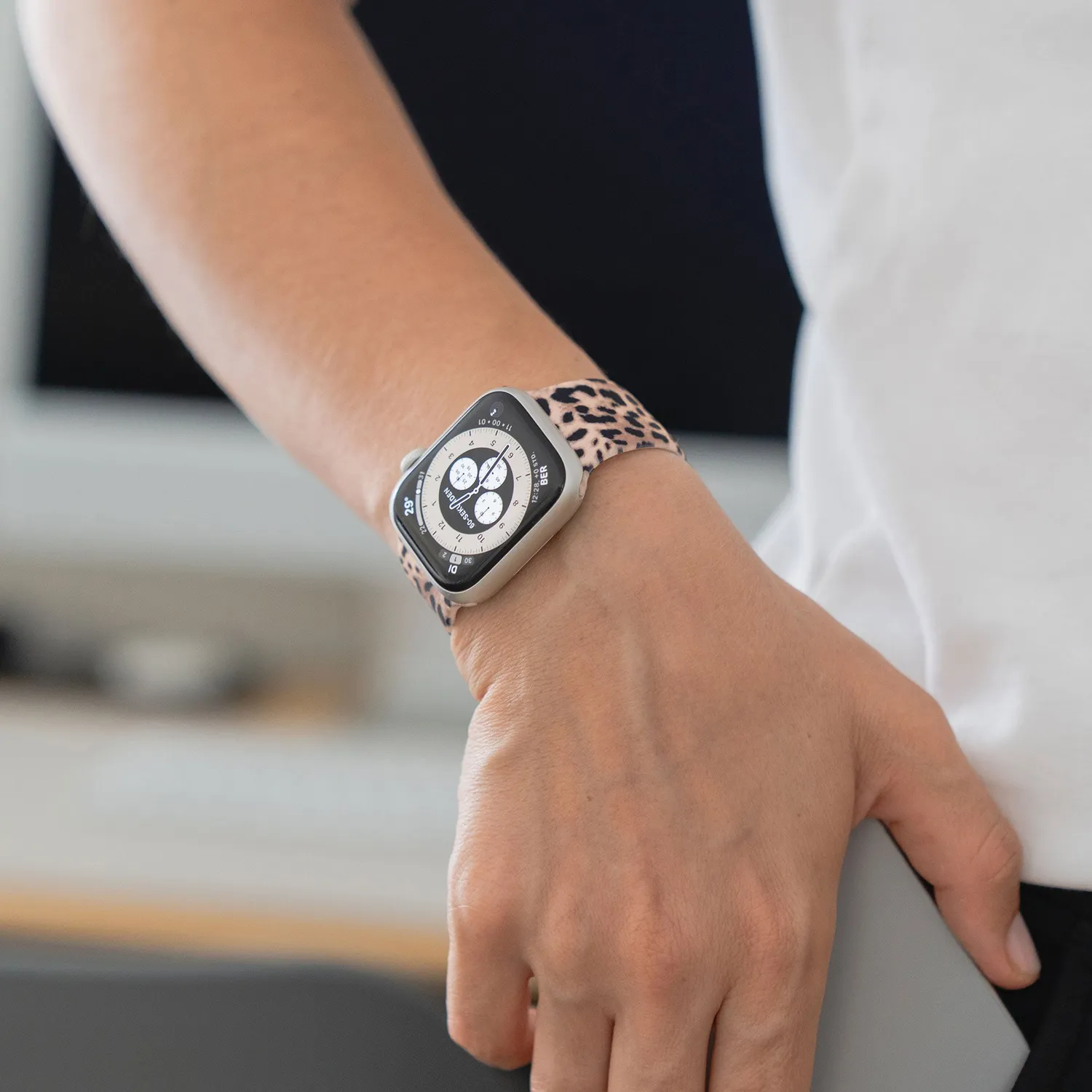 arktis Leopard Apple Watch Armband Silikon Leo