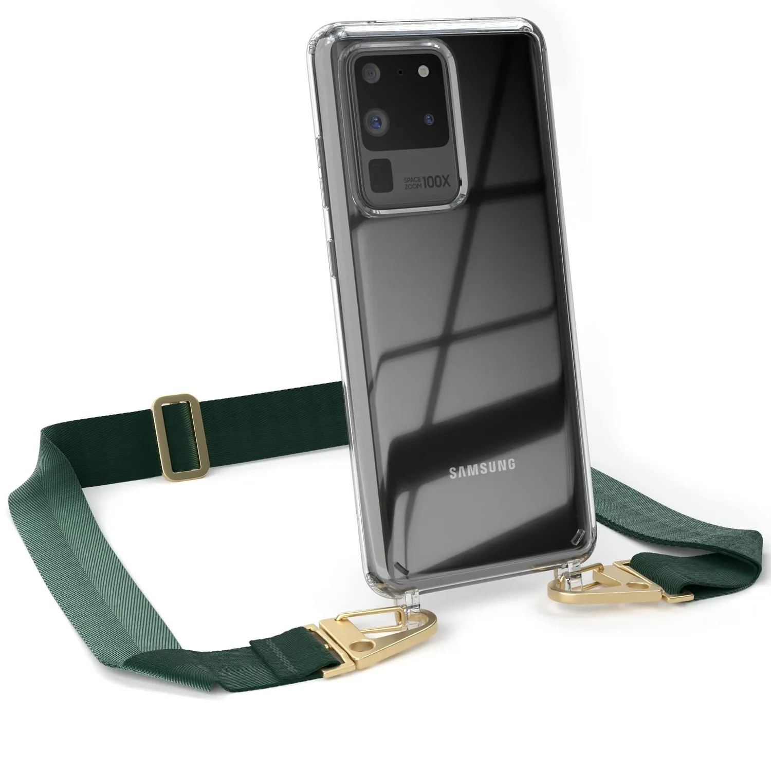 EAZY CASE Galaxy S20 Ultra Handykette Beere transparent Air Bumper