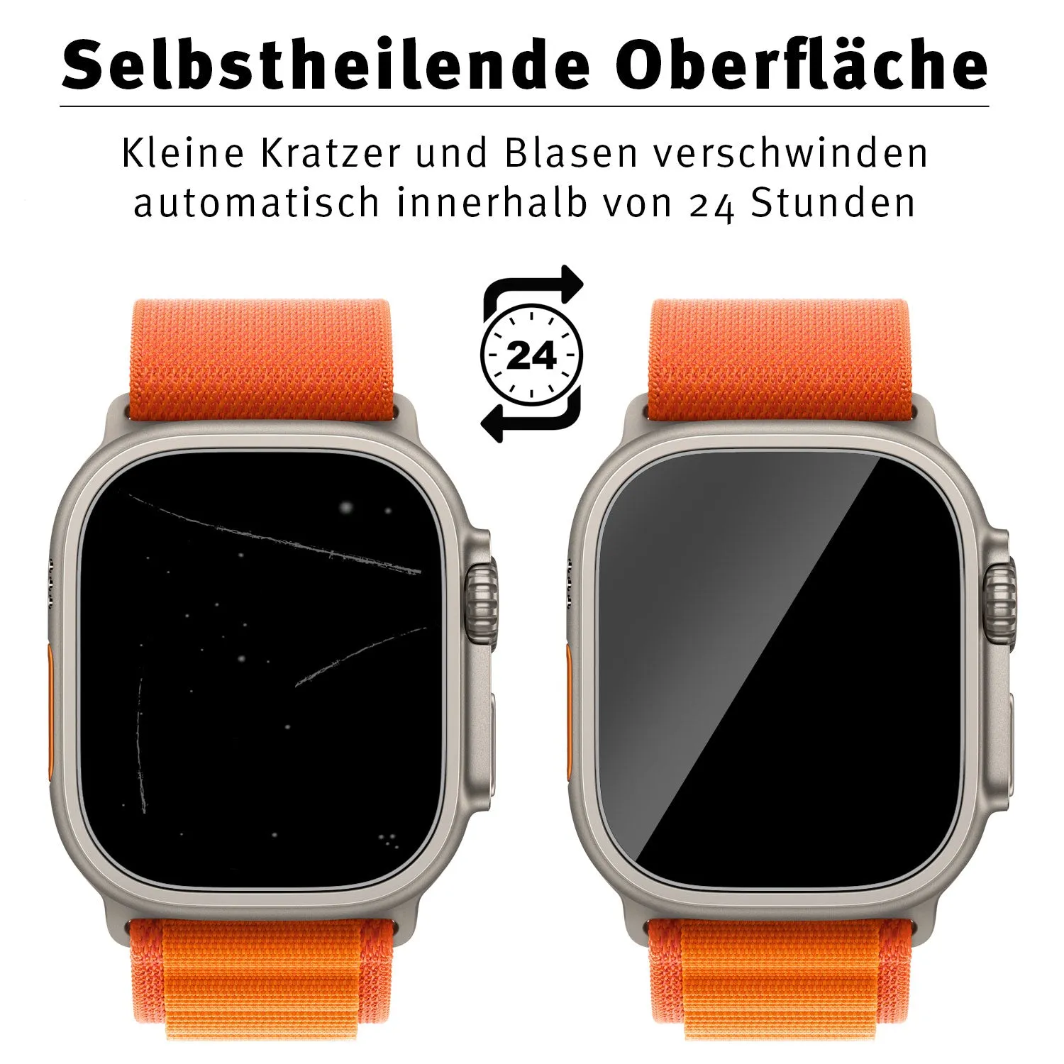 arktis Apple Watch Ultra Schutzfolie 49mm 6er Set