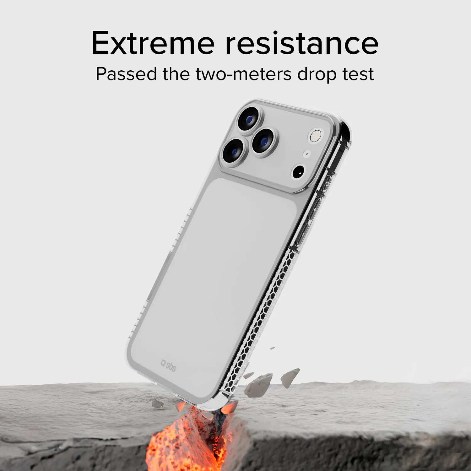 SBS Extreme X2 iPhone 17 Pro Hülle transparent ultraleicht