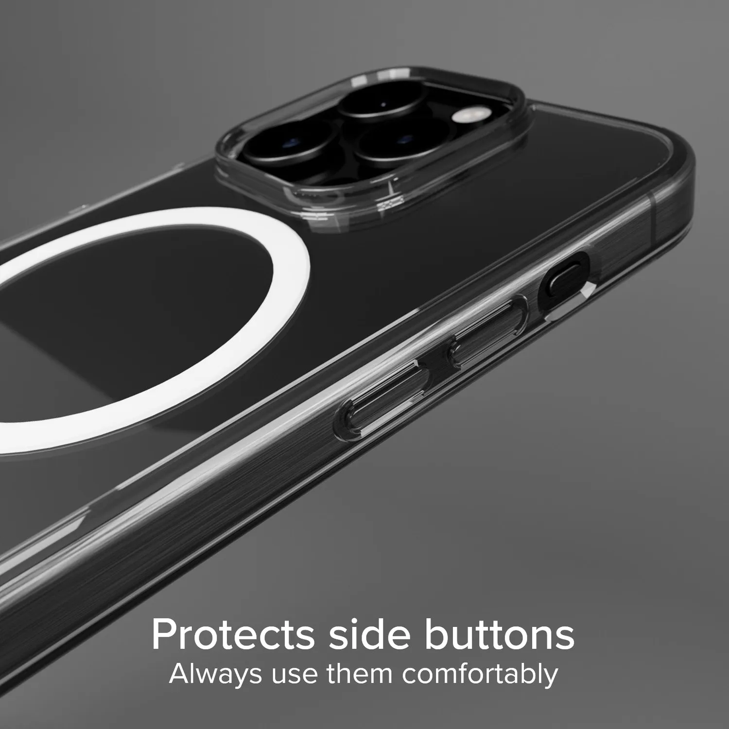 SBS D3O iPhone 15 Pro Max Hülle transparent MagSafe