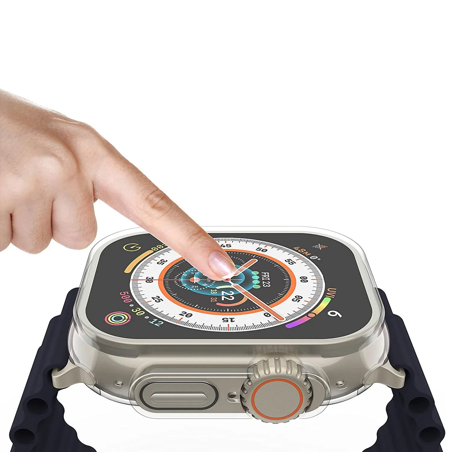 arktis Invisible Air Apple Watch Ultra Hülle 49mm Klar