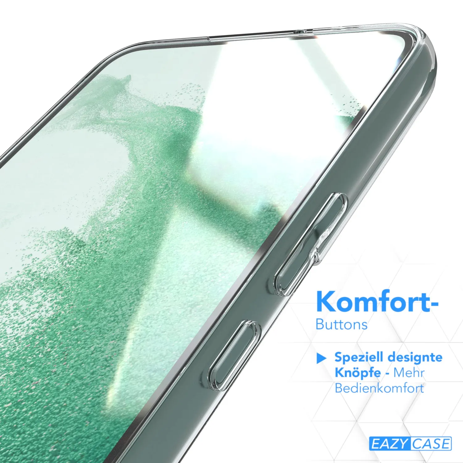EAZY CASE Galaxy S22 Plus 5G Silikonhülle transparent 0,8mm
