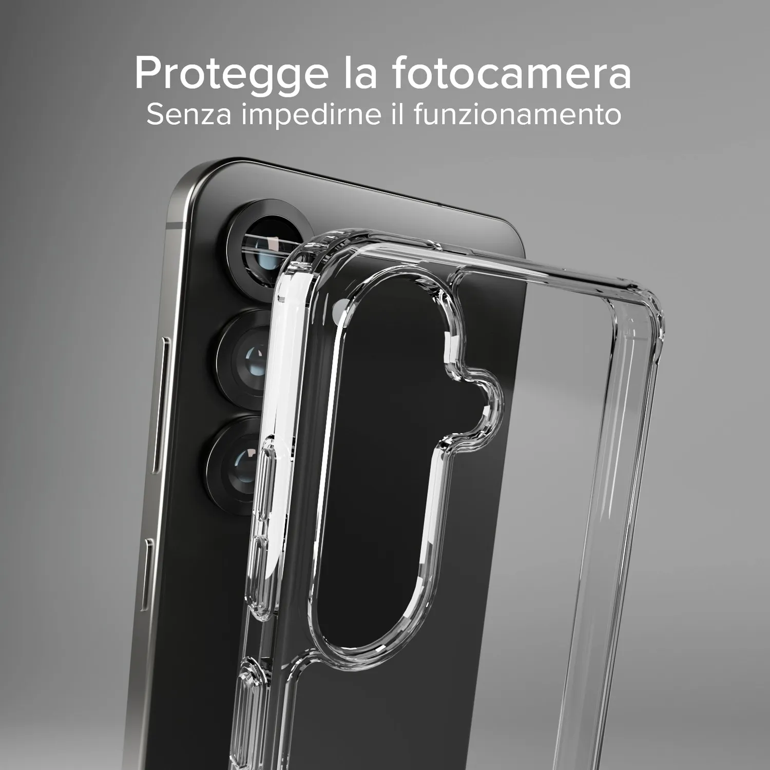 SBS Samsung S25 Hülle D3O transparent stoßfest