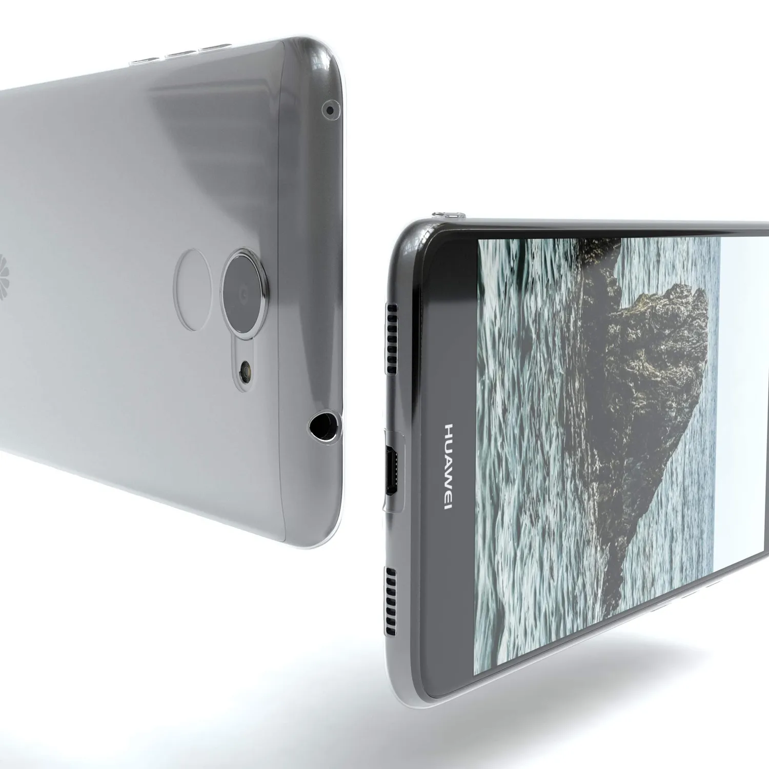 EAZY CASE Huawei Y7 2017 Silikonhülle Transparent 0,8mm