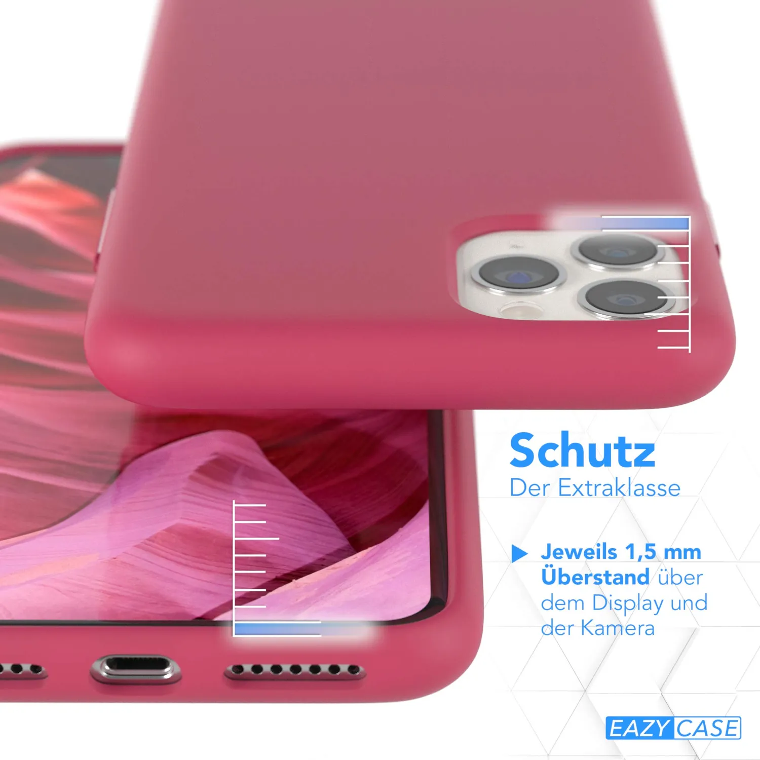 EAZY CASE Nano Silikon iPhone 11 Pro Max Beere