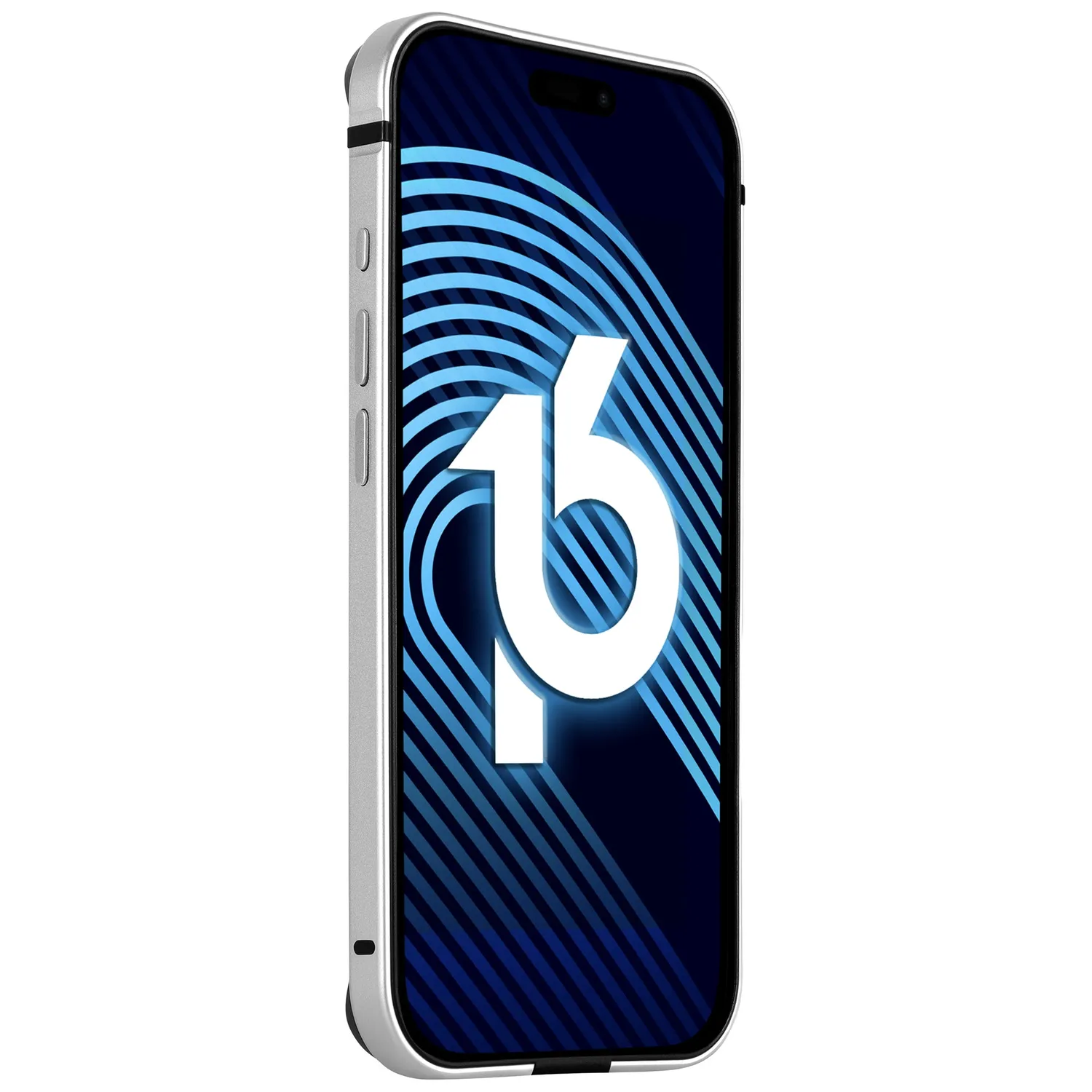 arktis iPhone 16 Plus Bumper Silber Aluminium
