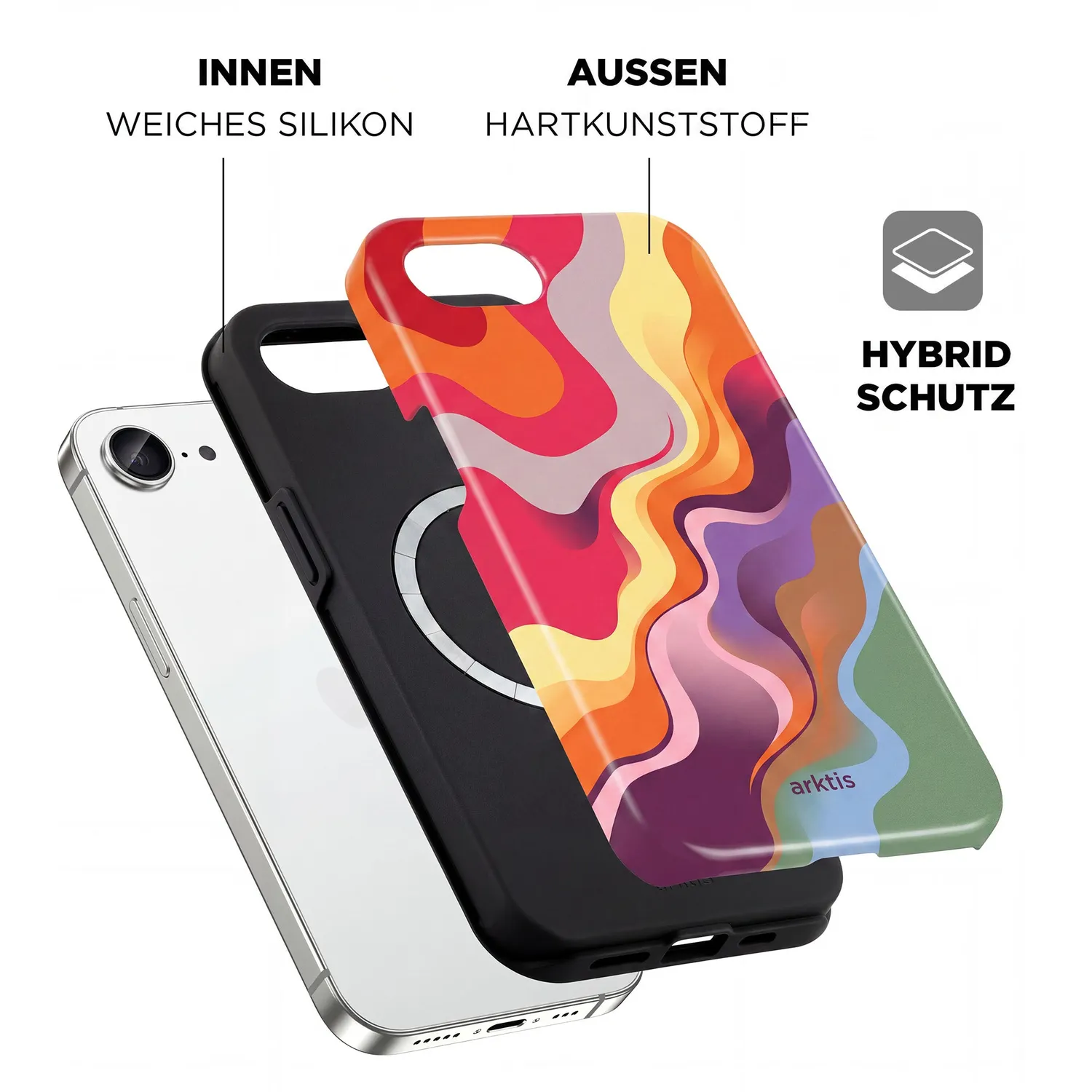 arktis iPhone 17e Hülle Happy Life MagSafe Case